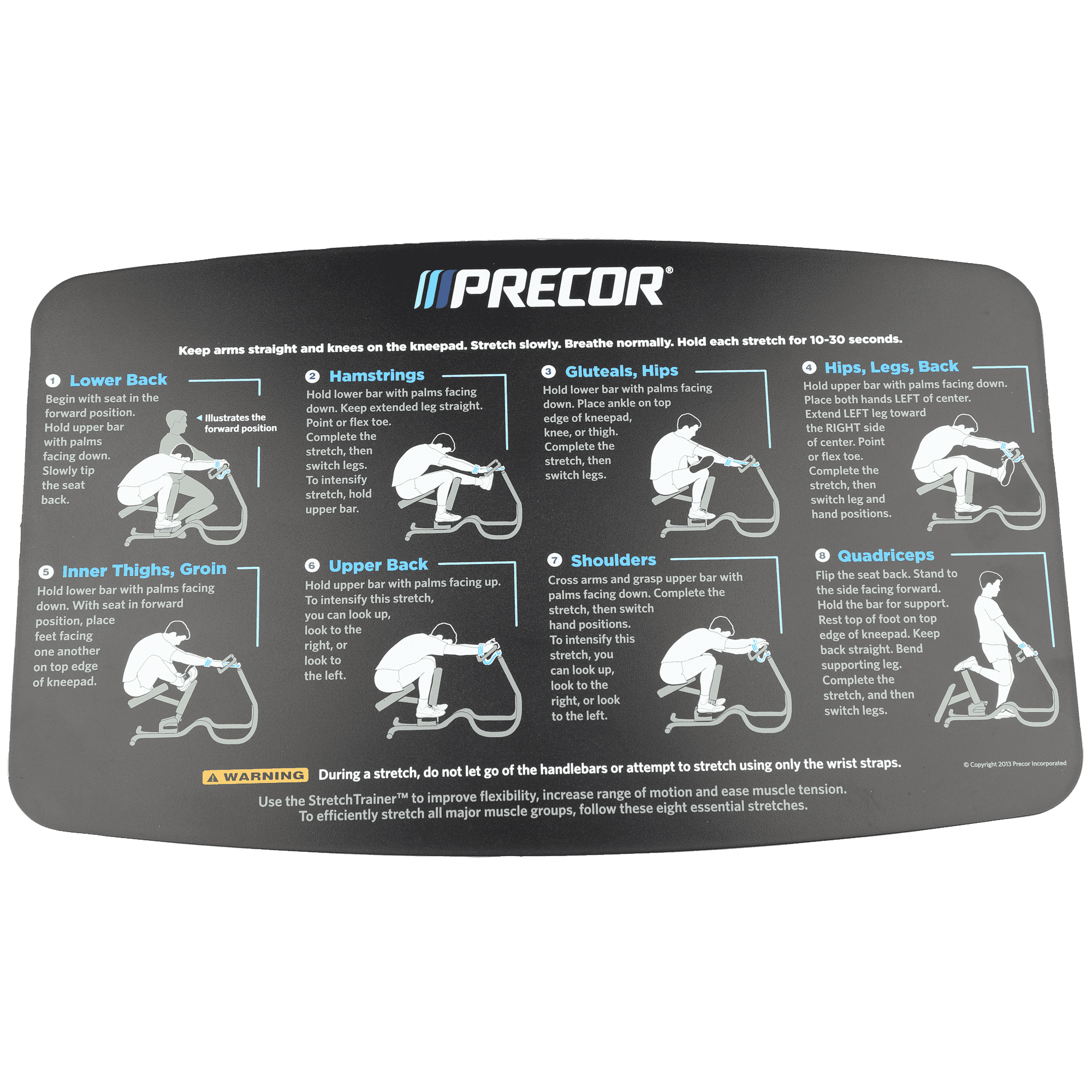 Precor Handlebar Placard for C240