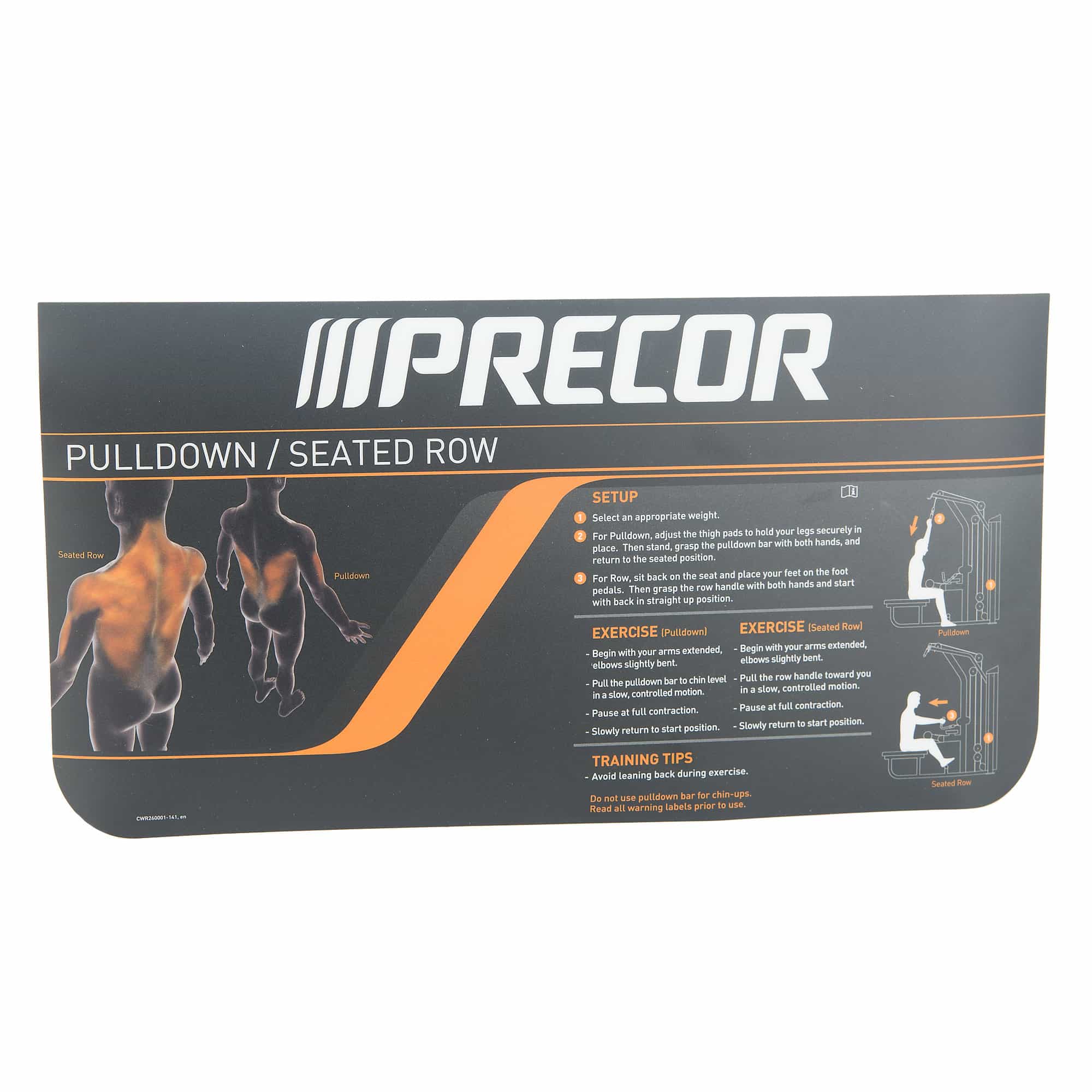 Label, Instructional, Pulldown/Seat
