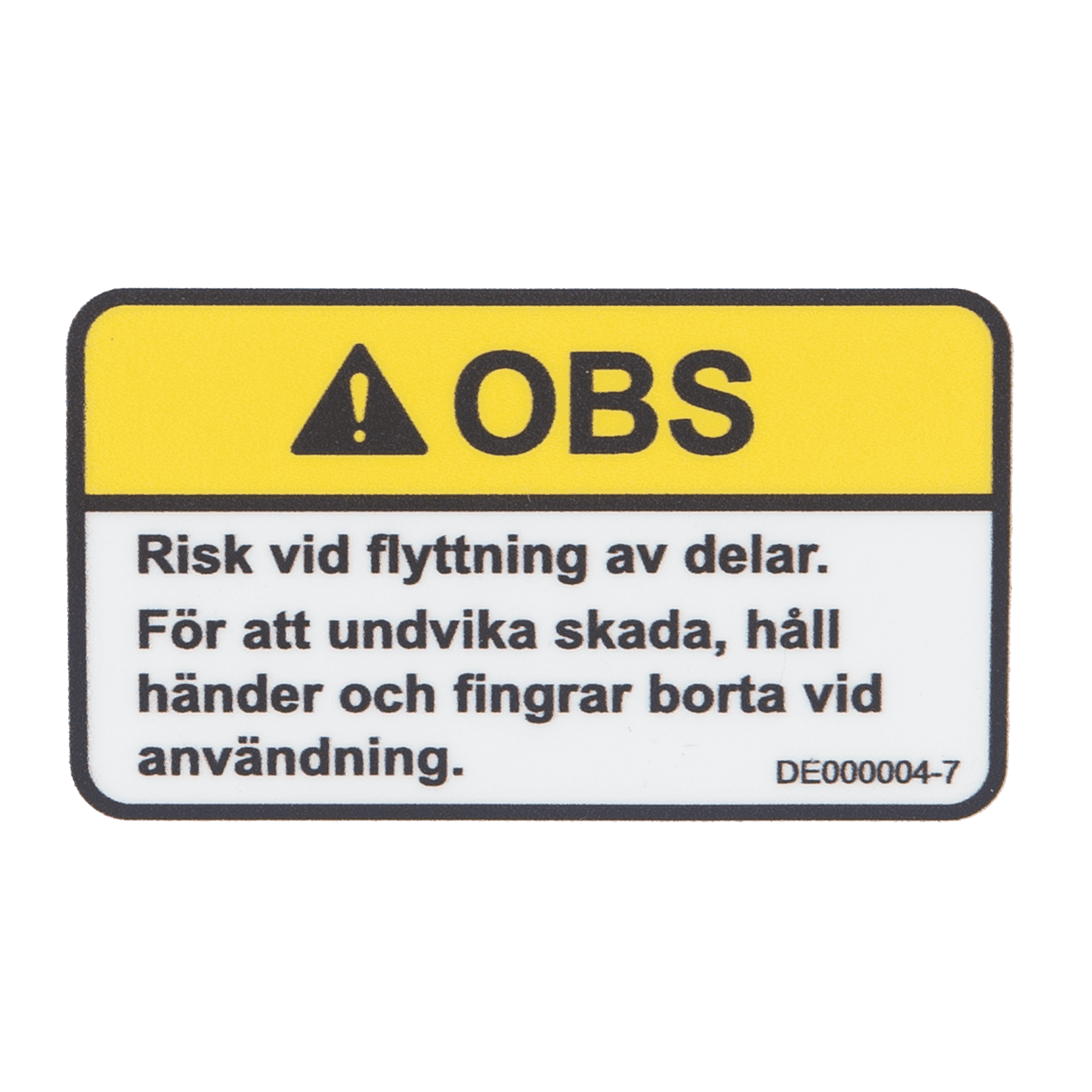 Caution Decal