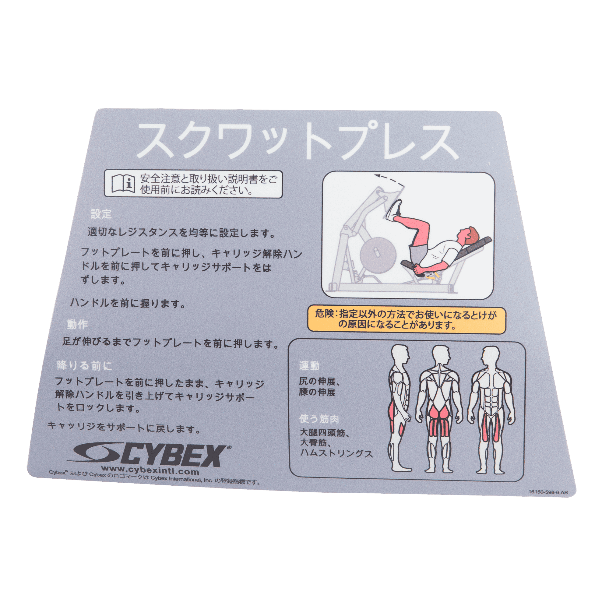Cybex PL Squat Placard