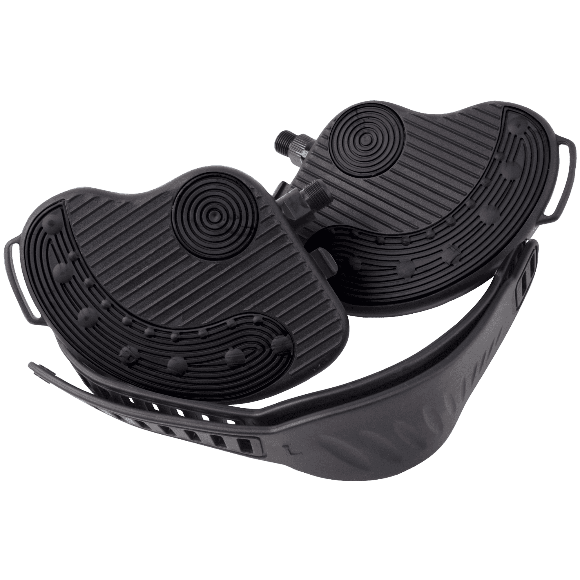 Bike Pedals Set with Straps, 9/16" Deluxe