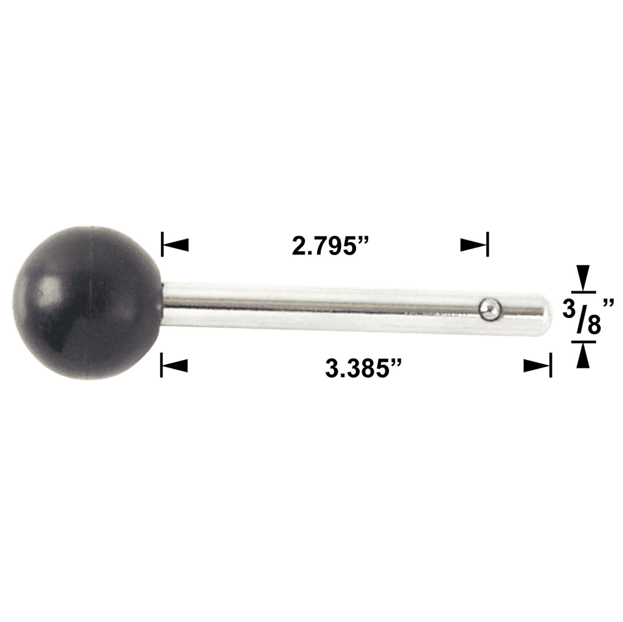 Weight Selector Pin, 2-3/4" Locking Space, 3/8" Diameter