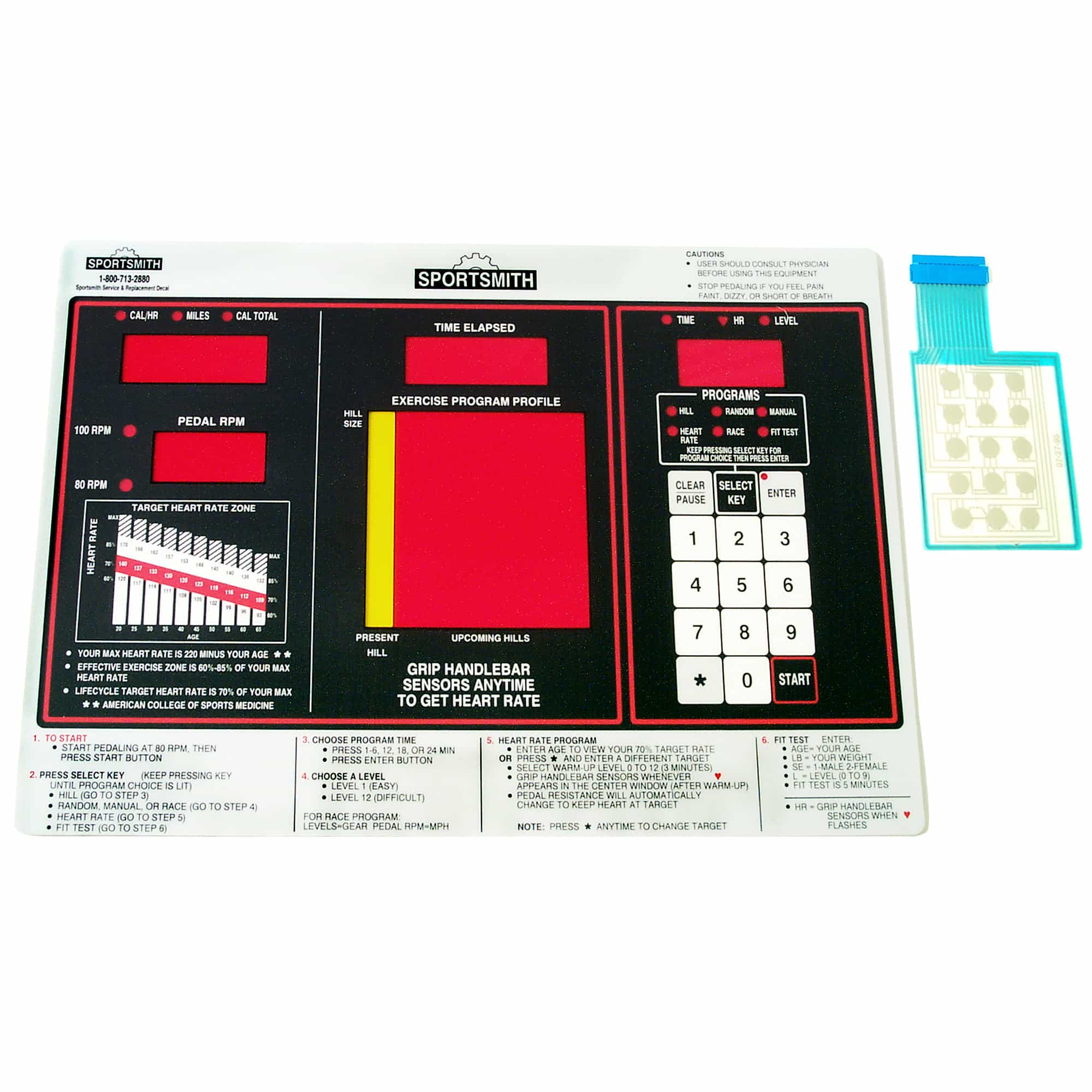 Overlay And Keypad, Lifefitness, Serial# Specific