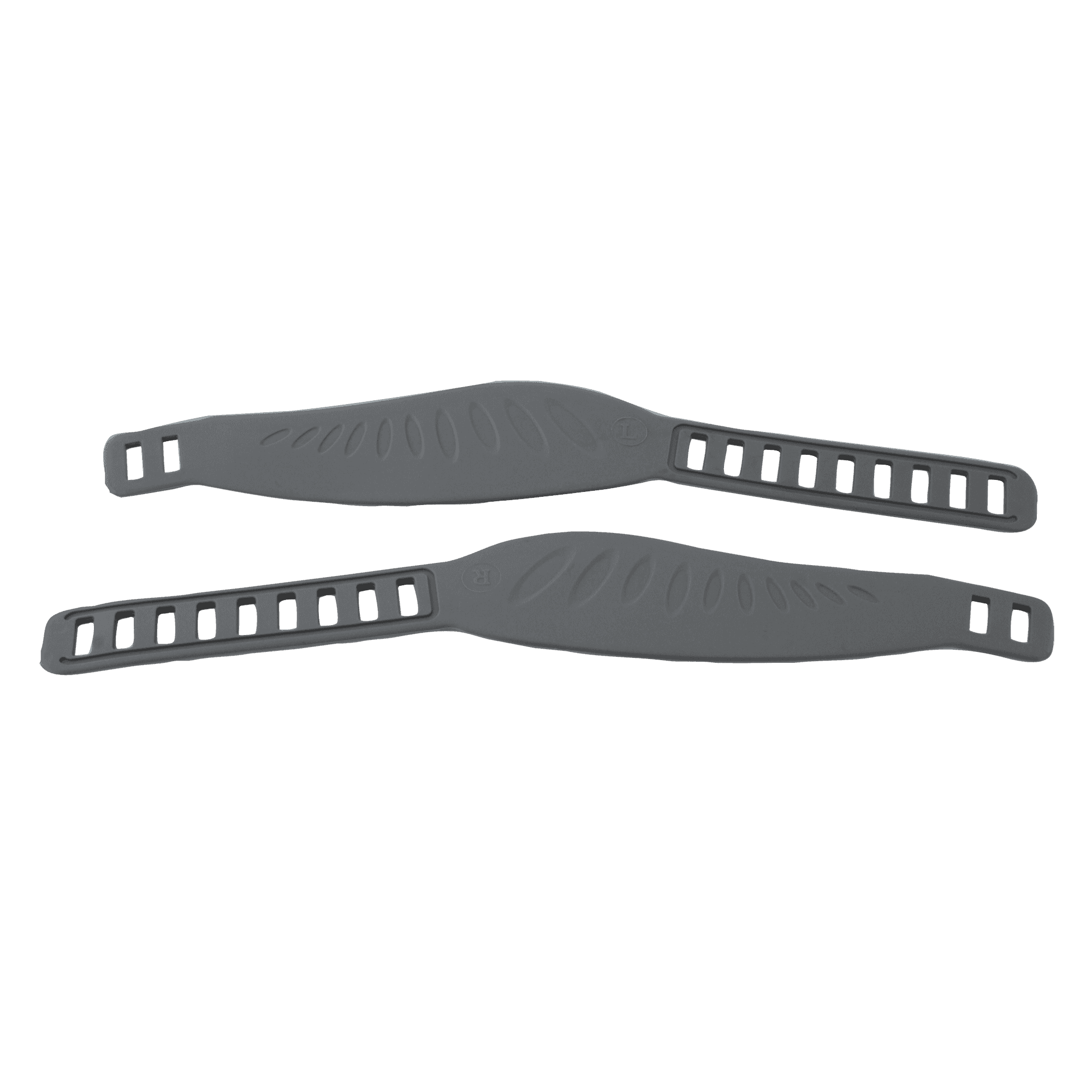 Bike Pedal Straps, Pair, Deluxe, Gray, 13"