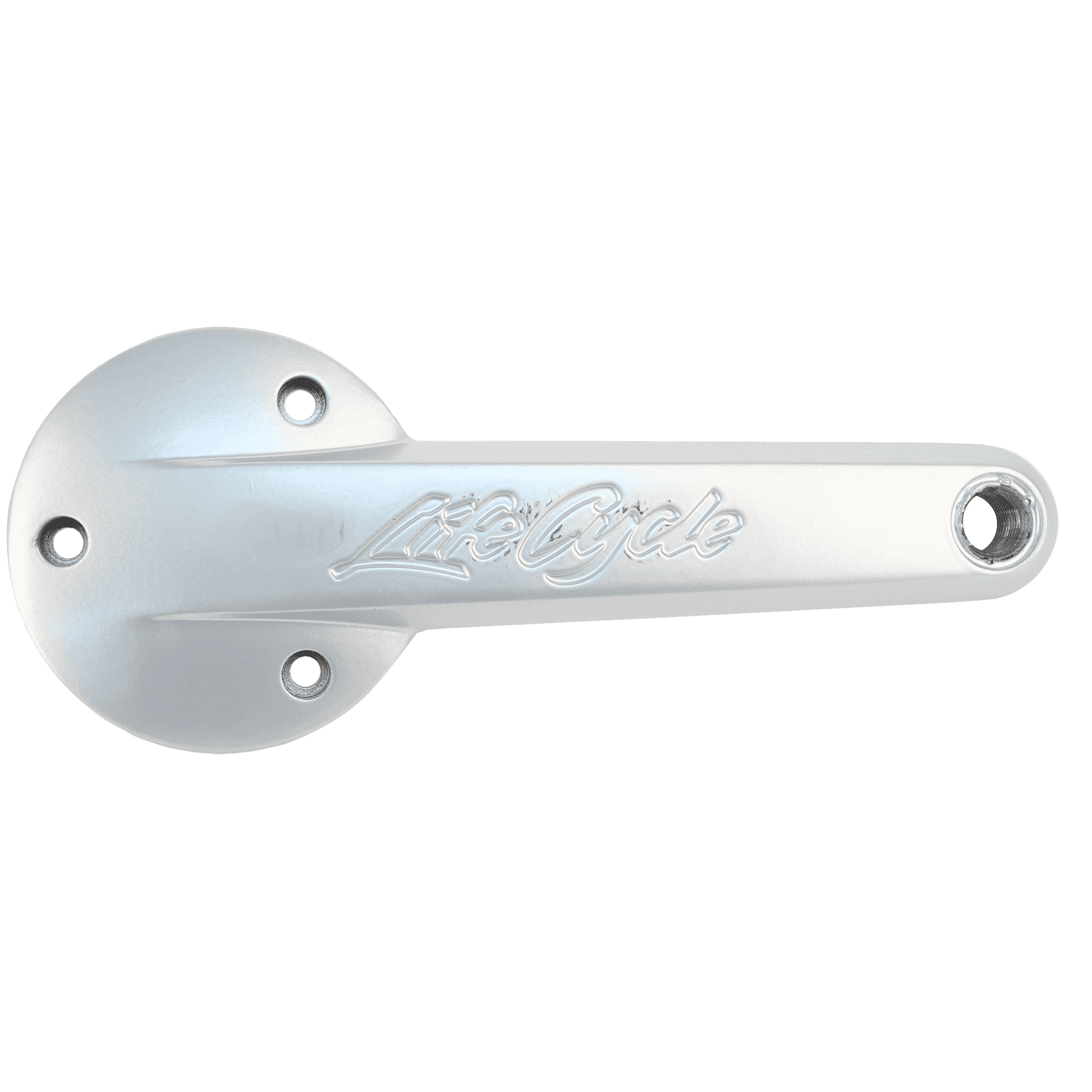 Left Crank Arm, Arctic Silver