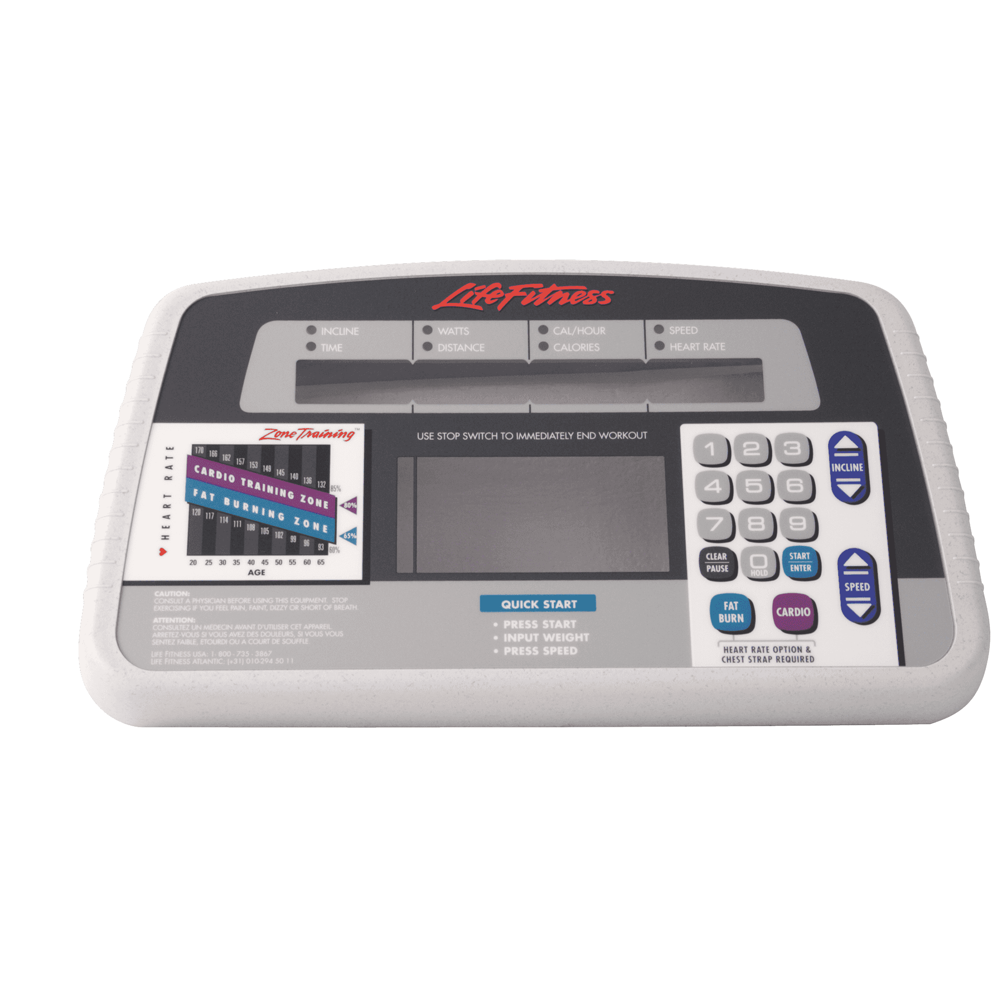 Overlay Bezel for Certain Lifestride 8500 Treadmills