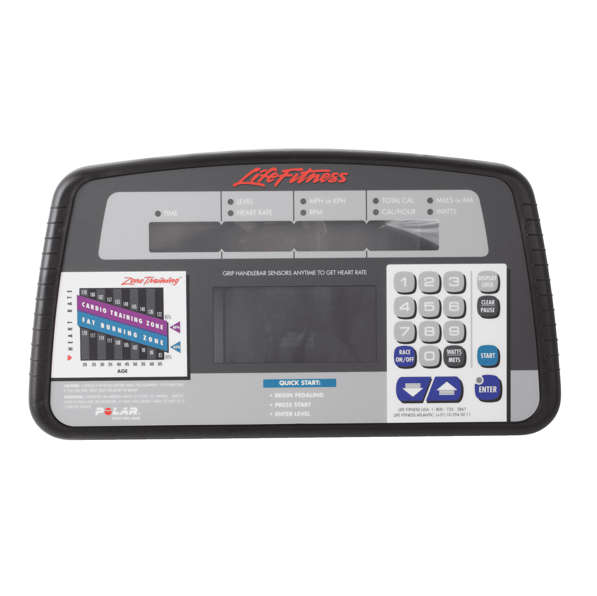 Overlay Bezel for Life Fitness