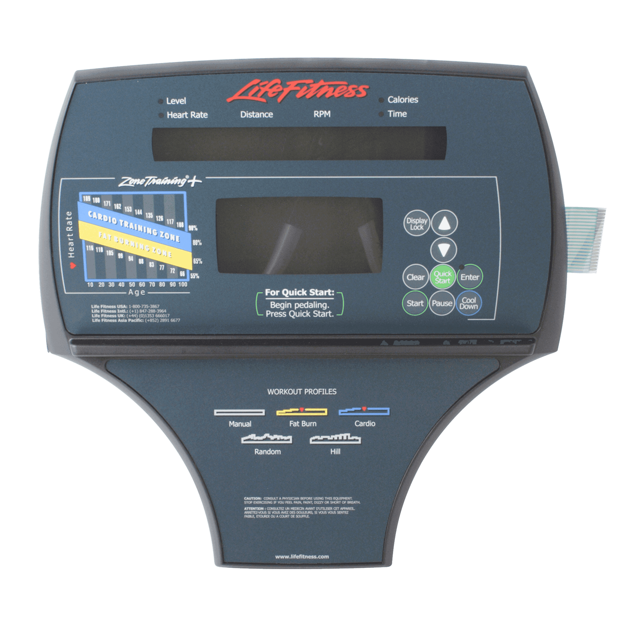 Lifefitness 8500 Ct85 Bezel Switch With Overlay