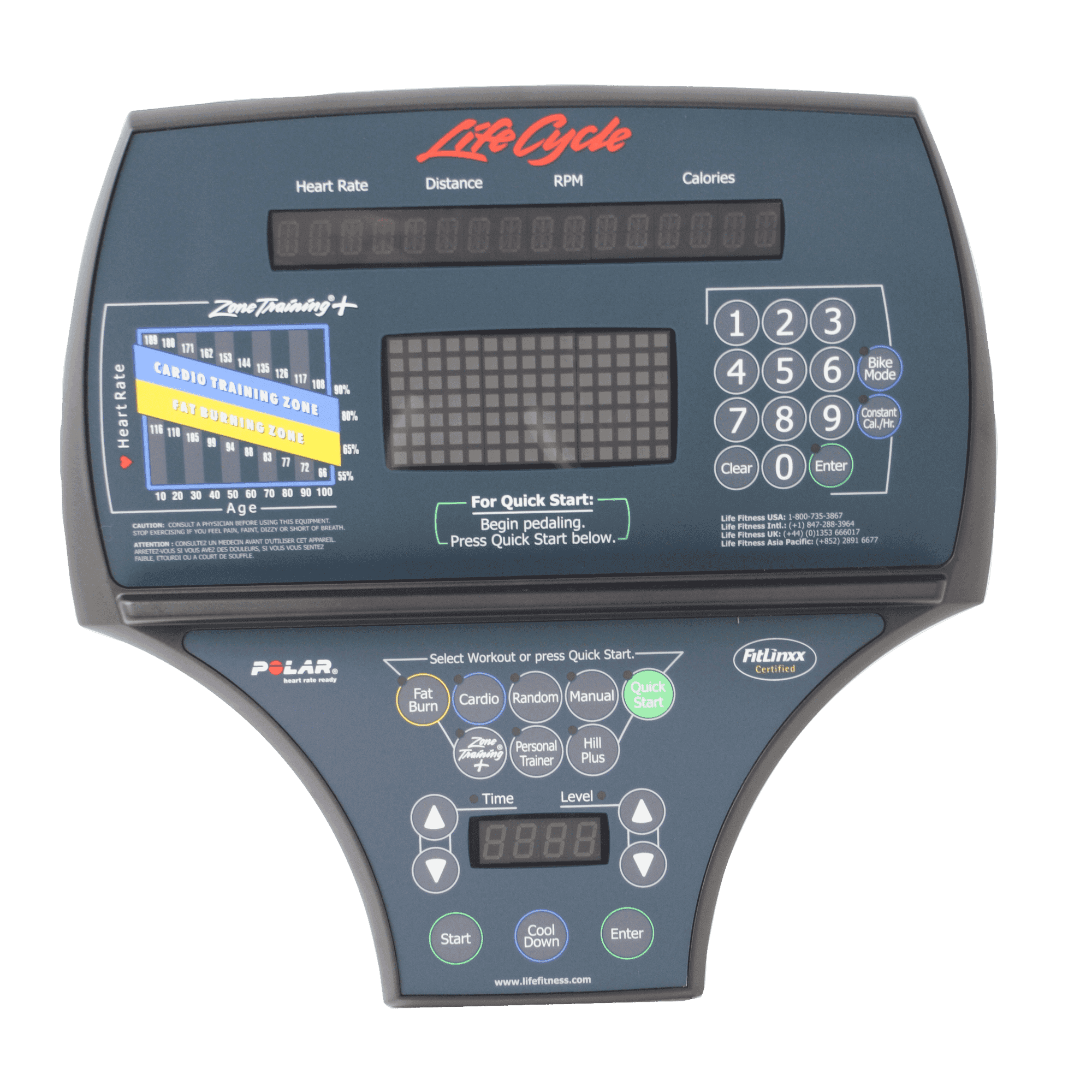 Life Fitness Lc95 Console Assembly