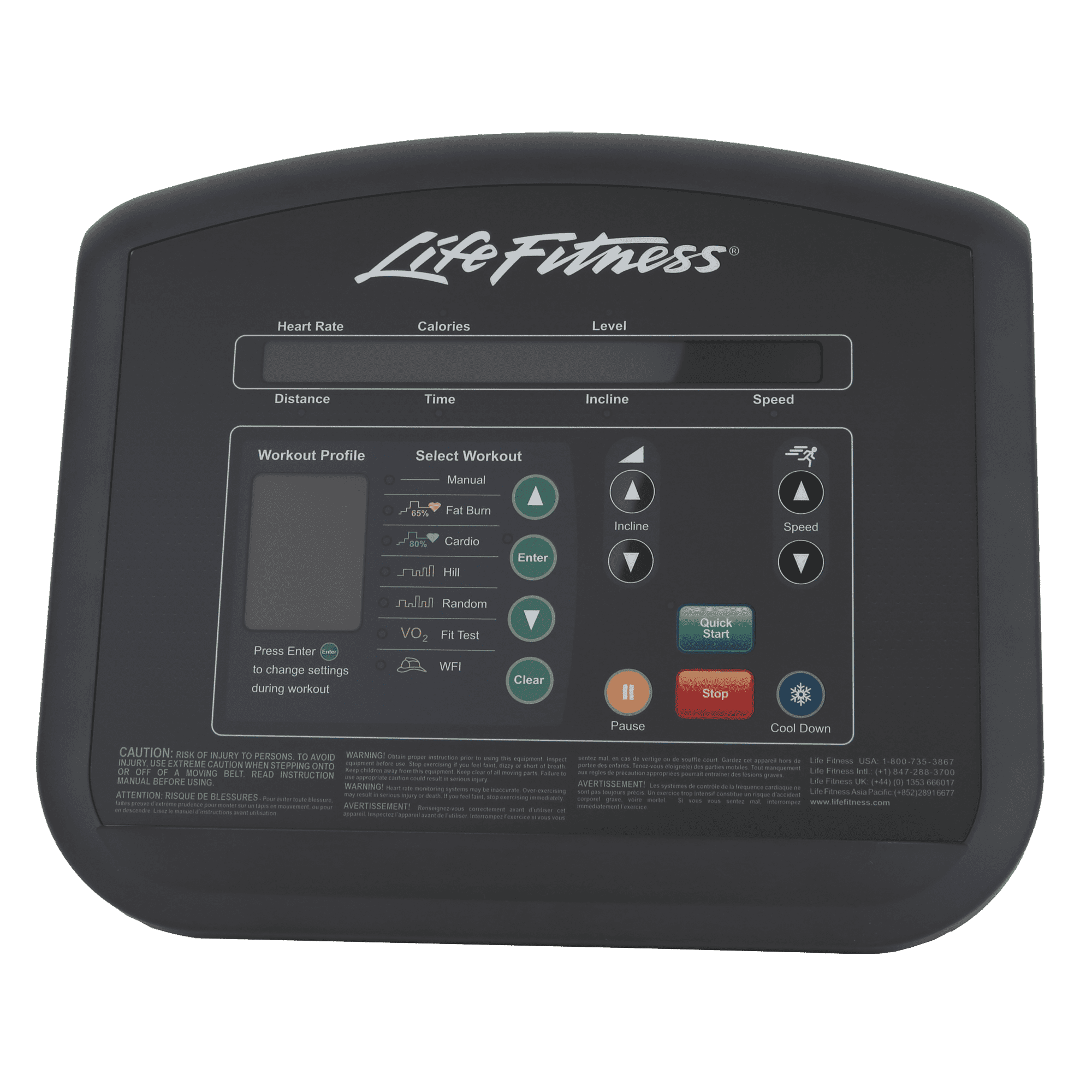 Life Fitness English Bezel Switch Overlay Kit