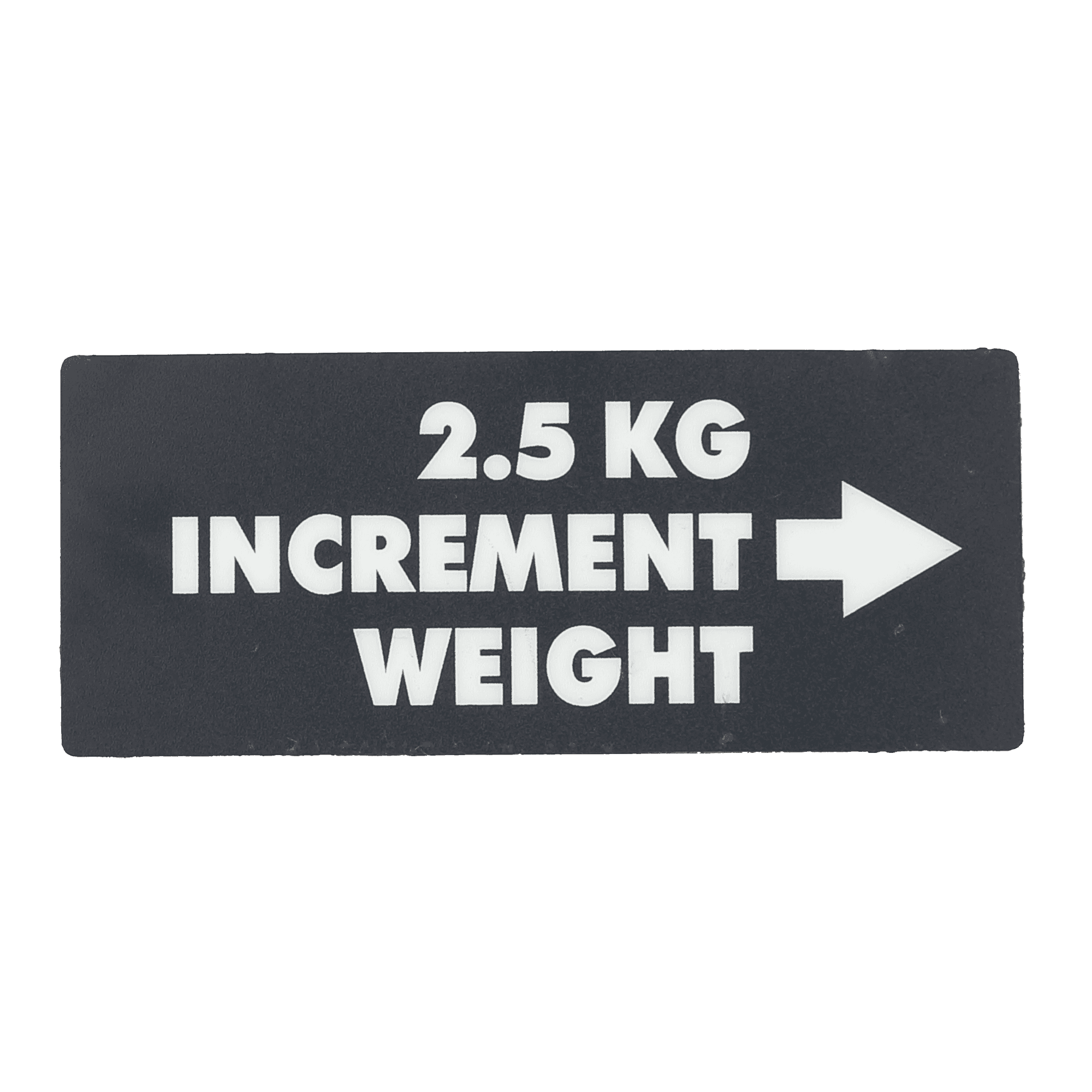 Increment Weight Decal, Kg (Rt)
