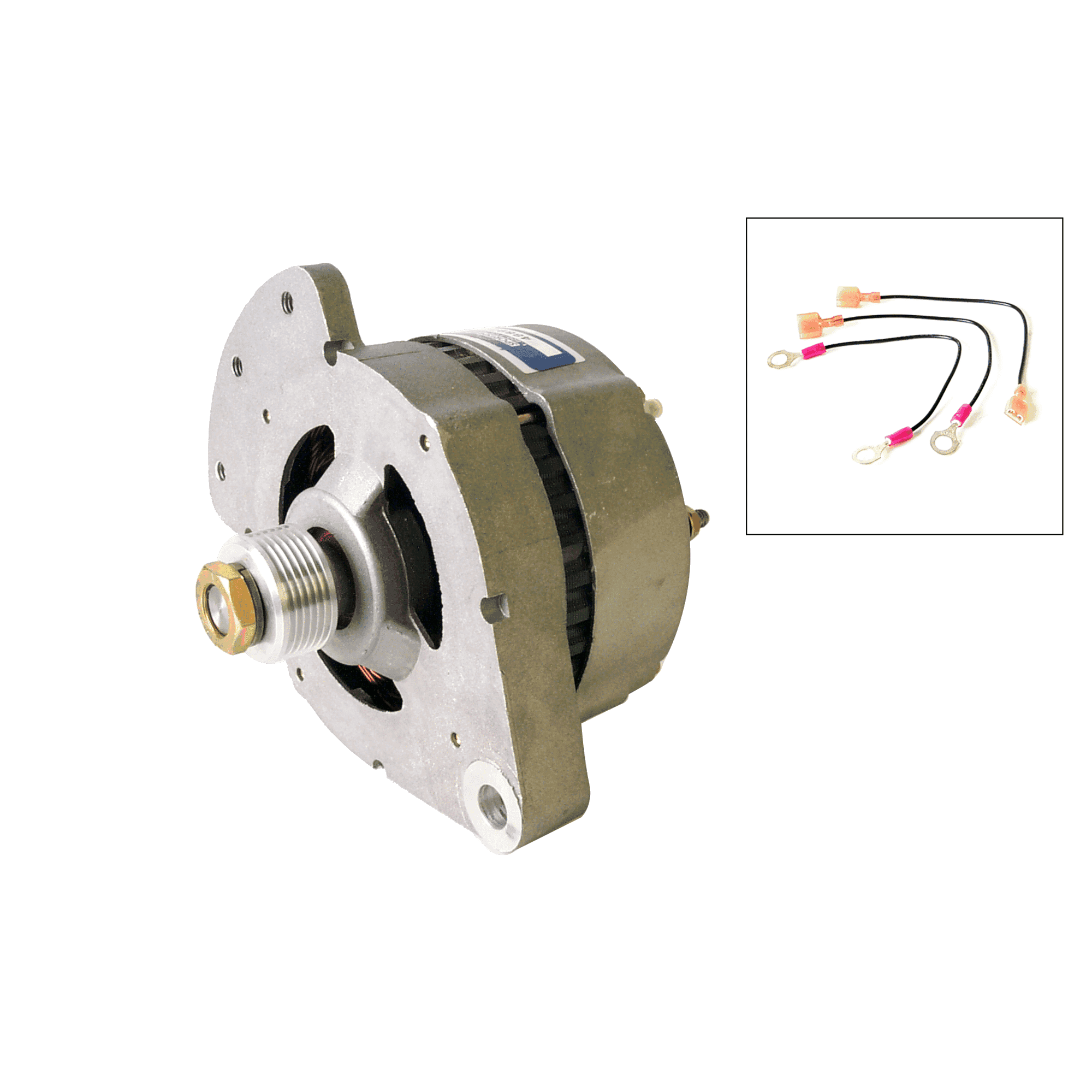 Alternator Assembly With Poly-V Pulley
