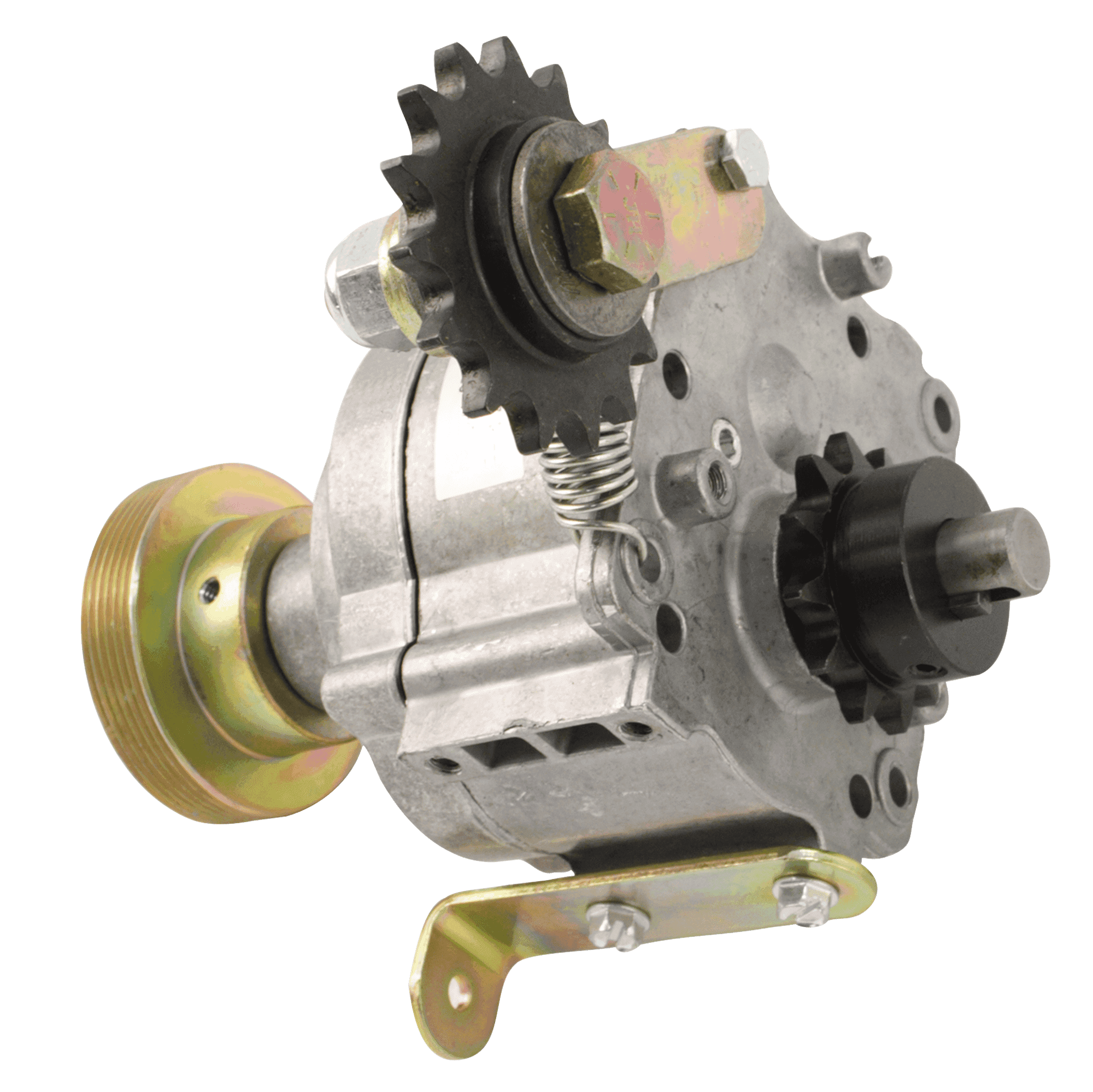 Stairmaster Transmission Assembly With Poly V Pulley And Sprockets