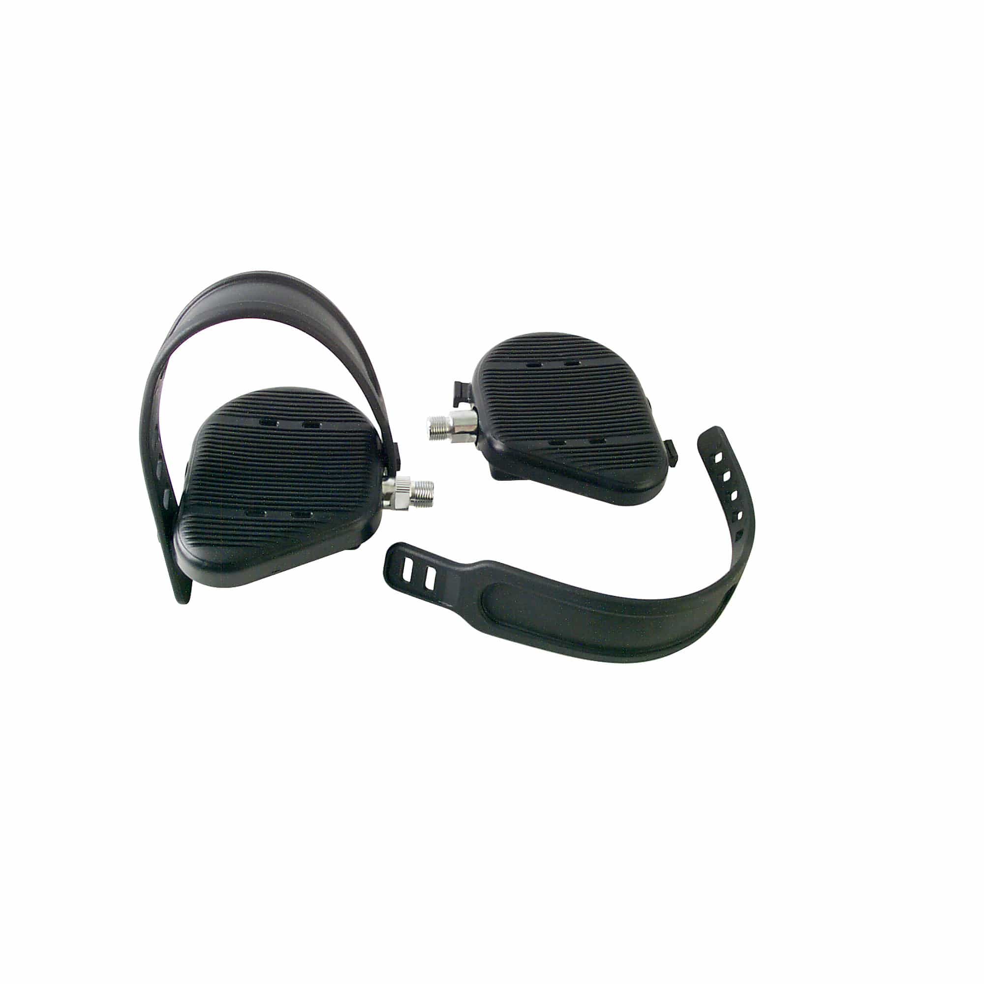 Bike Pedals, Set With Straps, 1/2" Stairmaster