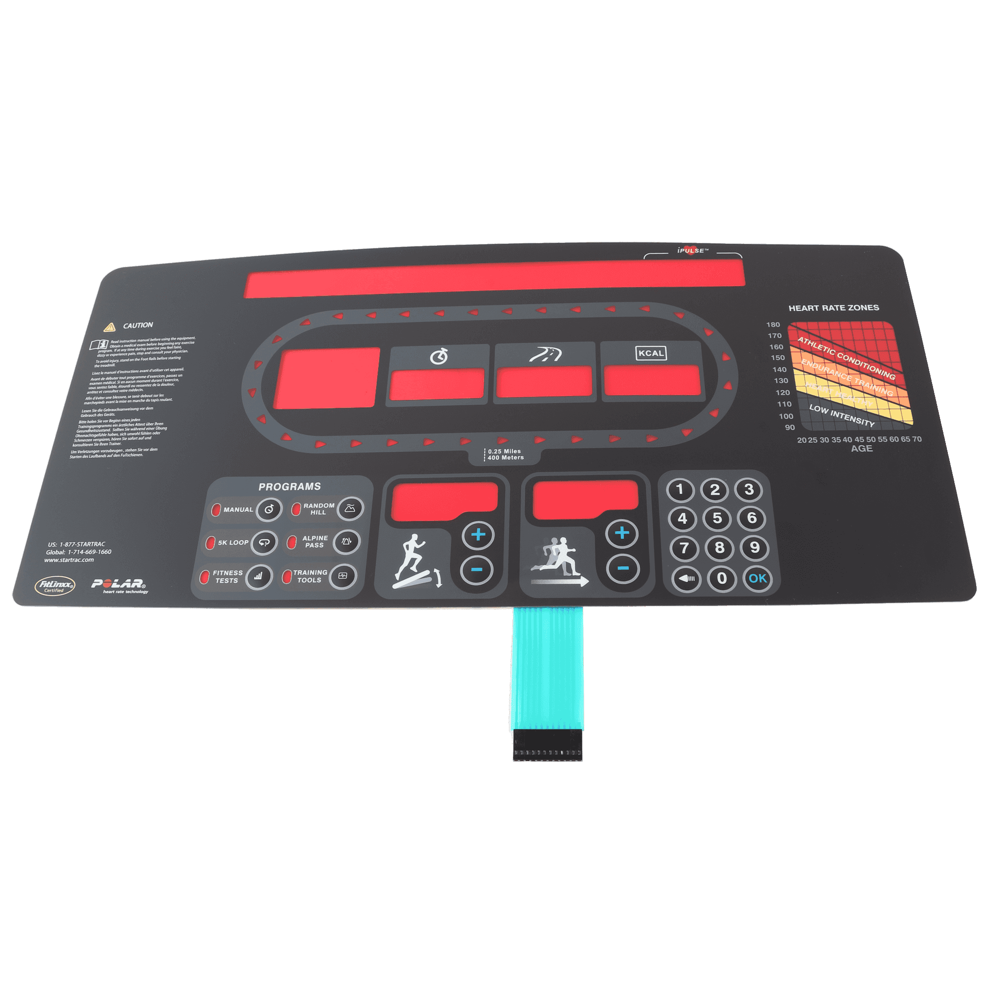 Overlay Keypad for Star Trac LED Display