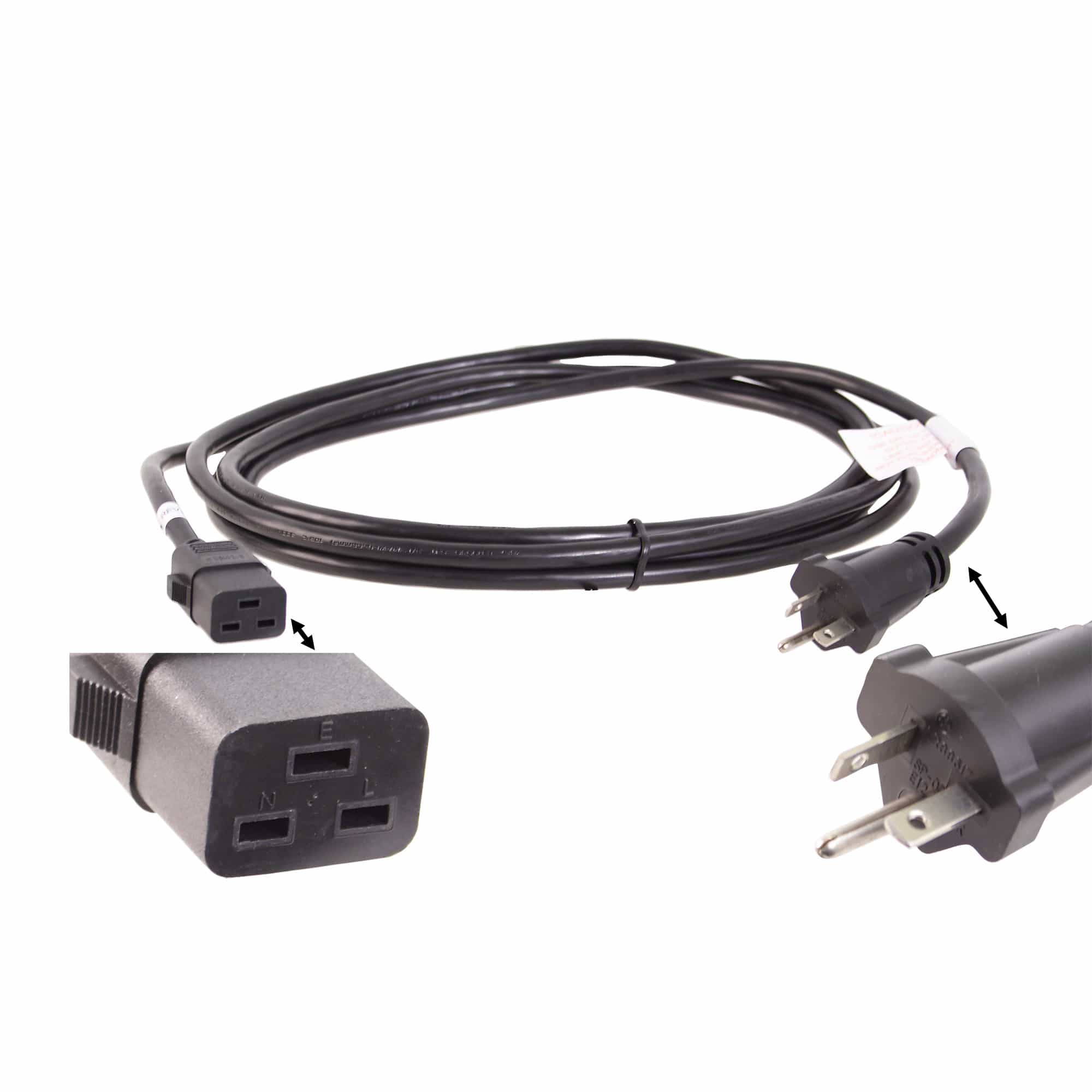 Power Cord, 110V, Iec320c20-Nem