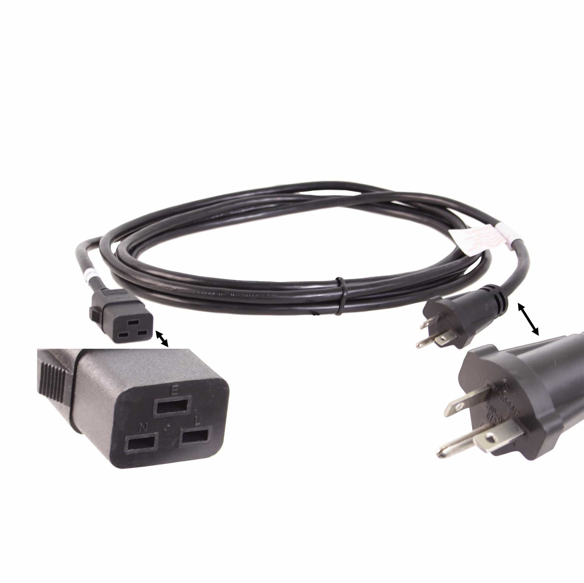 Power Cord, 110V, Iec320c20-Nem