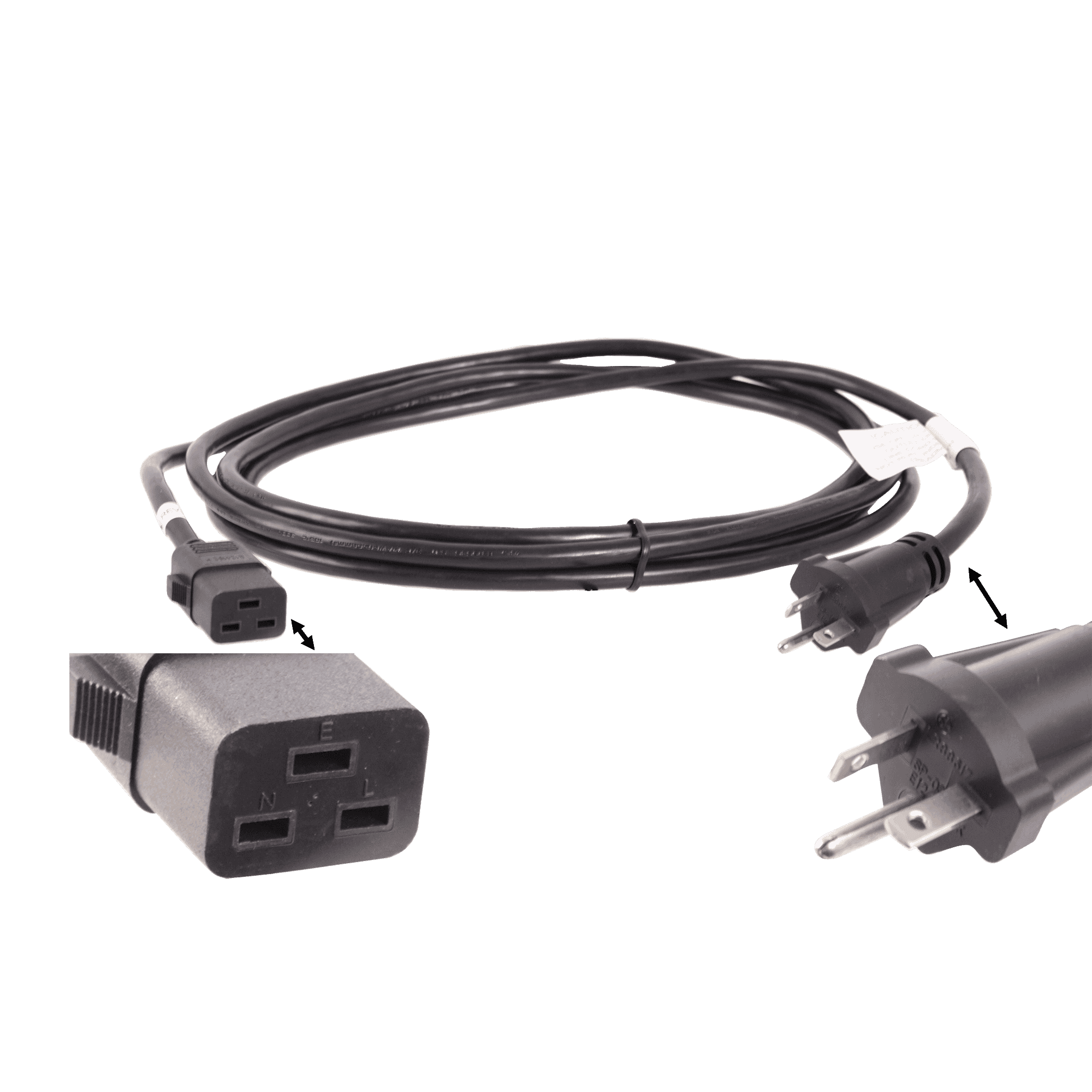 Startrac 110V IEC320C20-NEM Power Cord