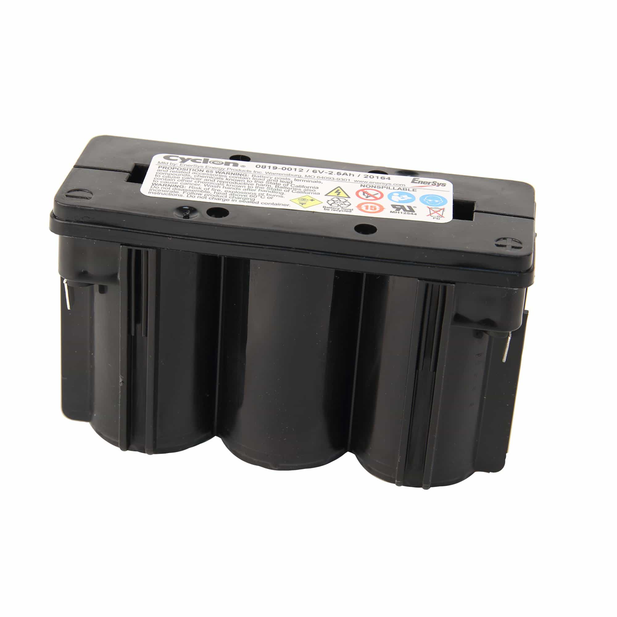 Battery, 6 Volt 2.5 Amp- Hr For Star Trac