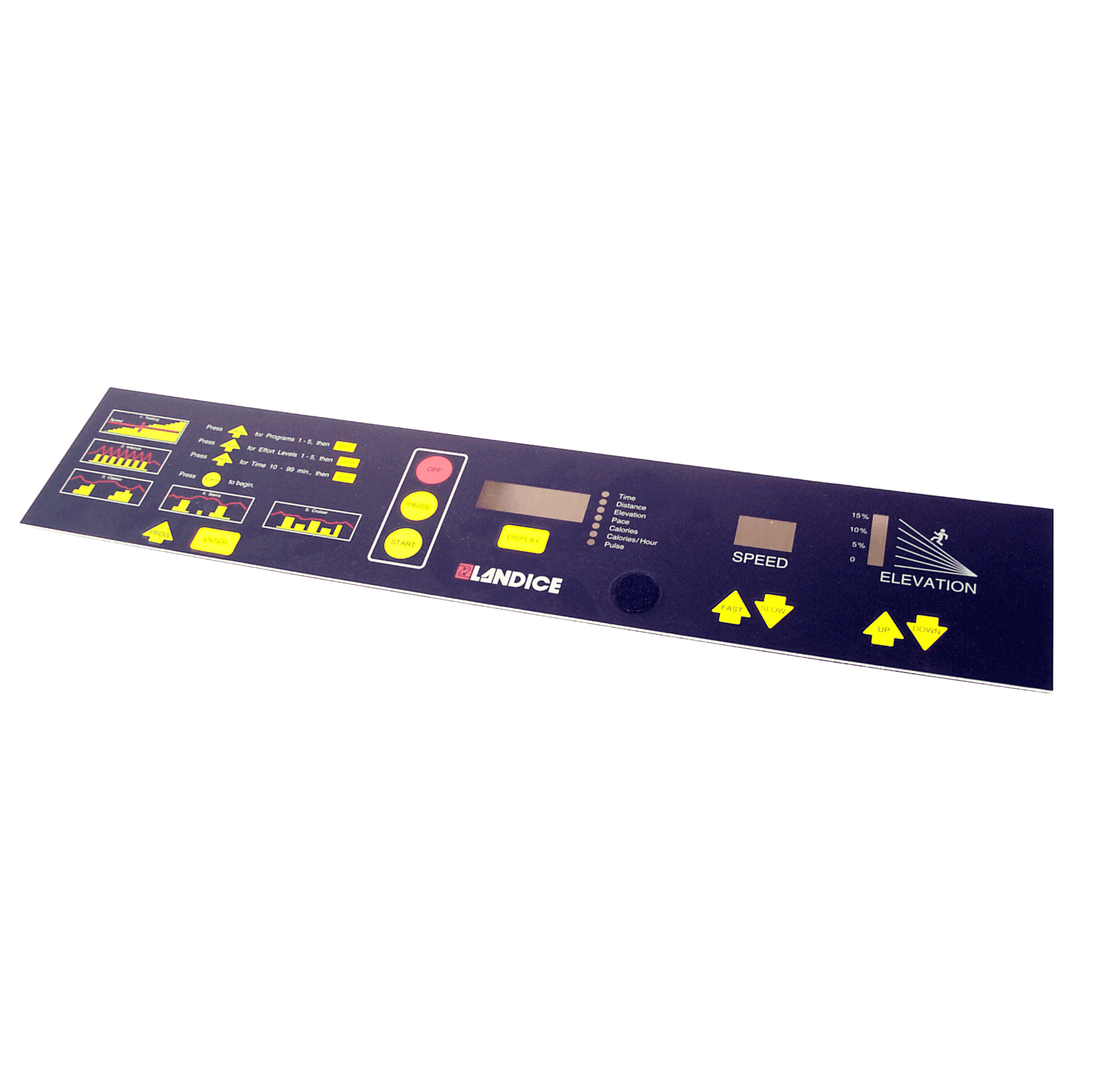 Landice 8700 Programmable & L7 Overlay Keypad