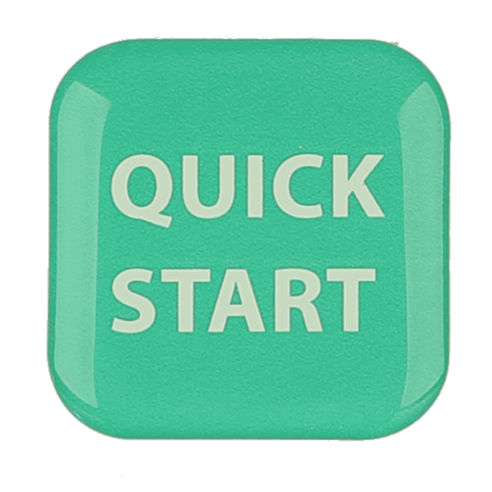 Quick Start Decal for Precor D-Pad Cardio