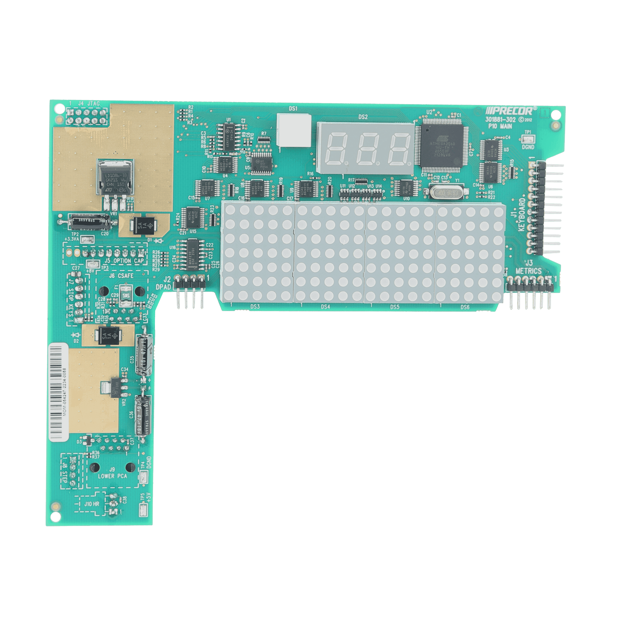 Precor Upper PCA Board for P10 Consoles