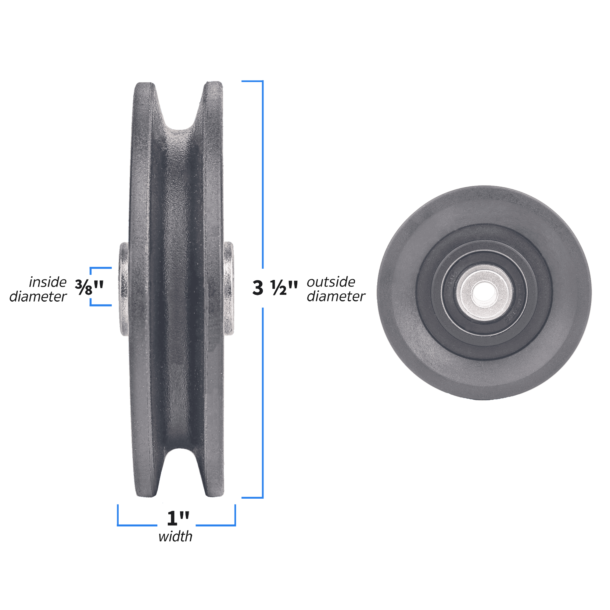 Grade A 3-1/2" Replacement Pulley