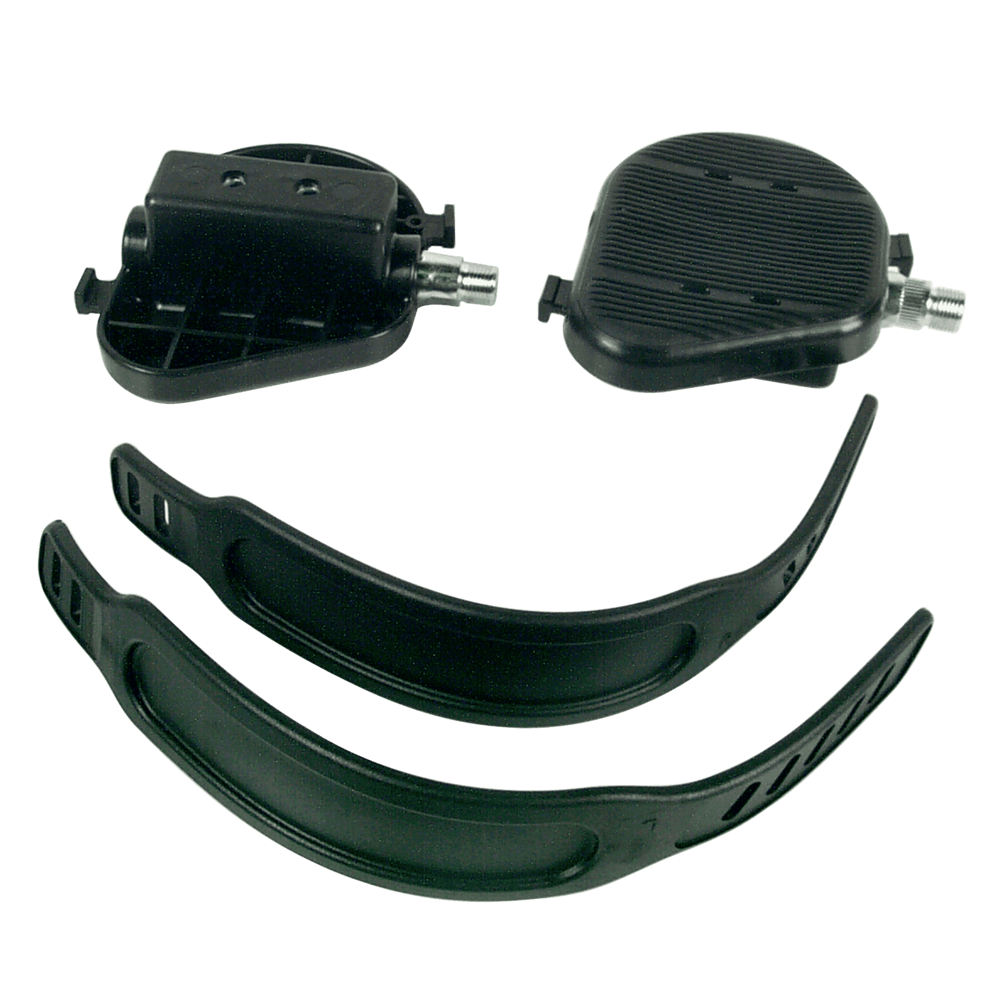 Bike Pedals, Set With Straps, 9/16" Precor Ppp000000058017101