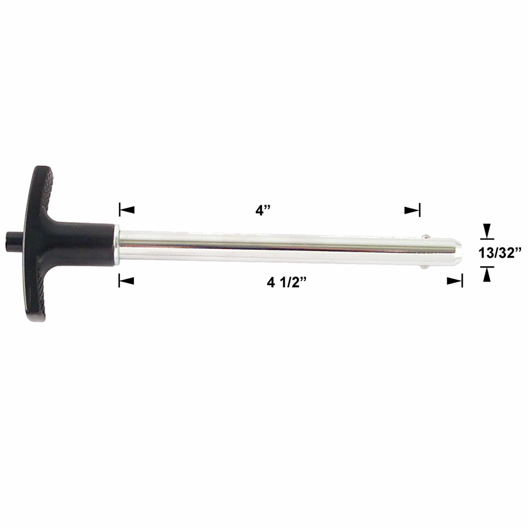 T-Handle Selector Pin With Push Button | 4" Locking Space | 13/32" Diameter