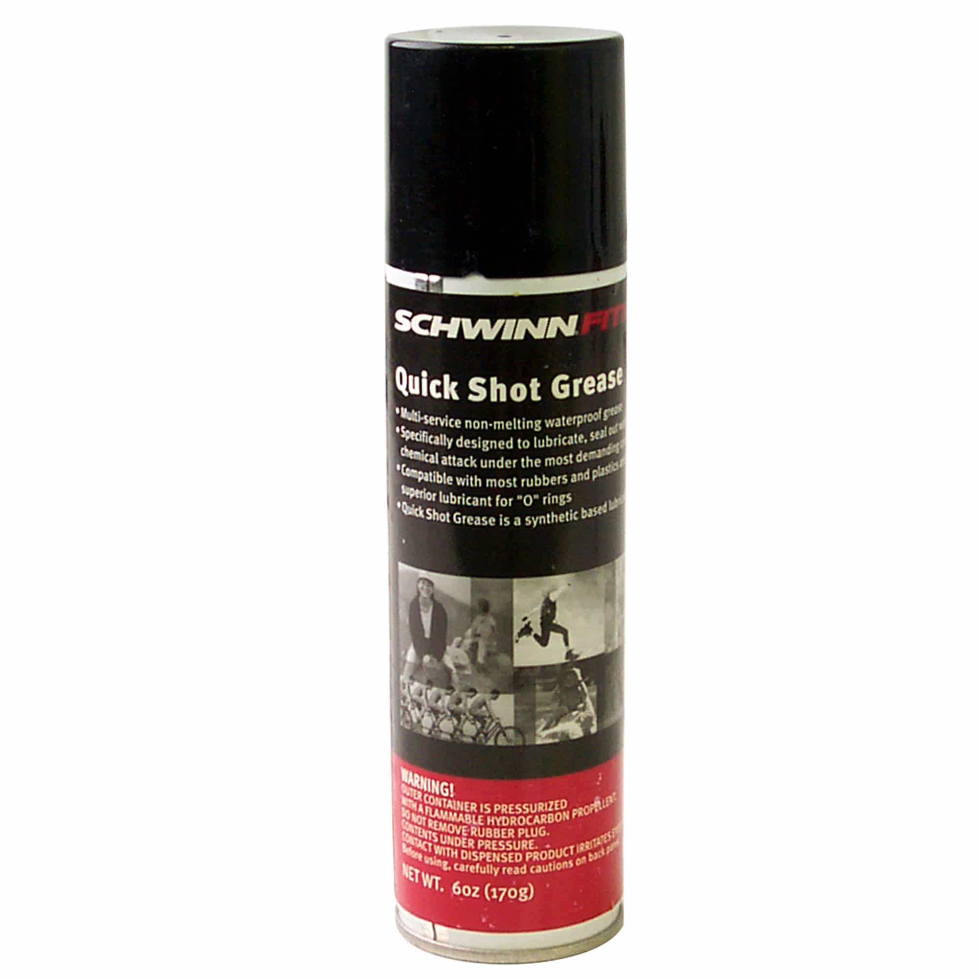 Quick Shot Aerosol Grease With Squirt Spout, Schwinn