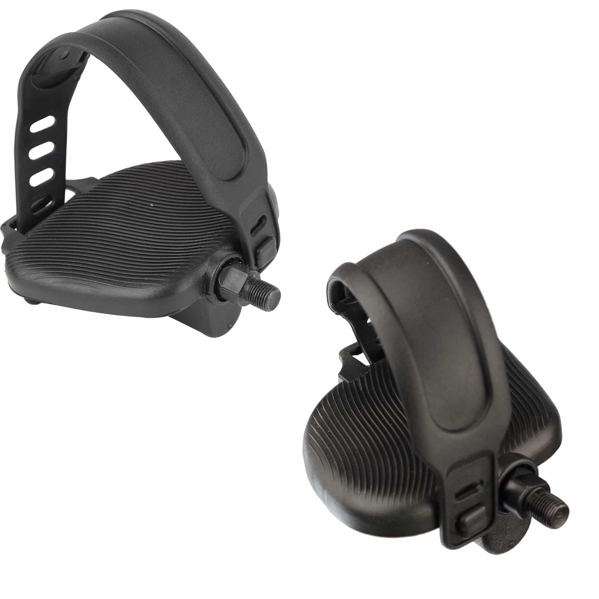 Bike Pedals, "Extra Wide" Set With Straps, 1/2", Schwinn