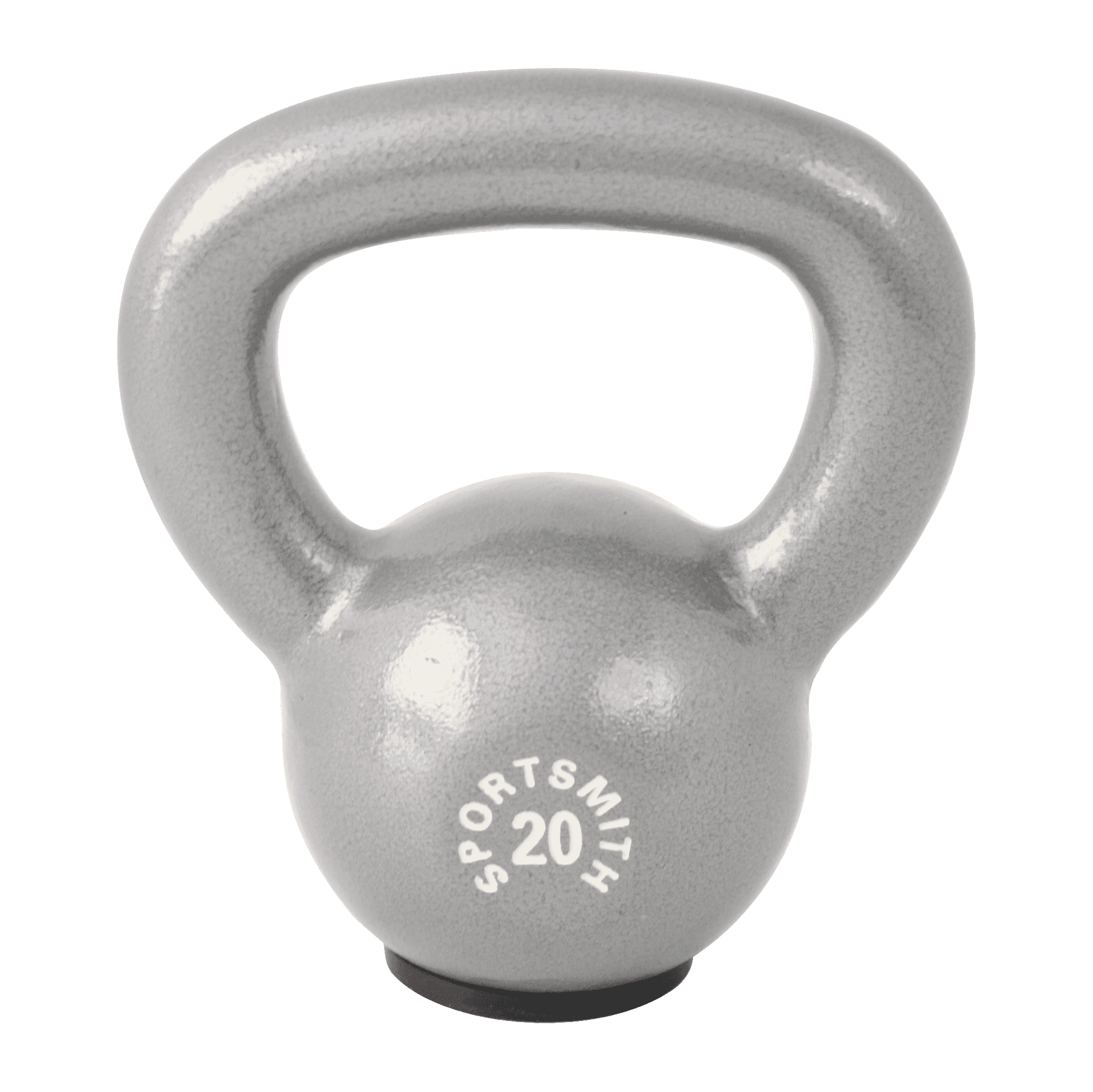 20 lb Cast Iron Kettlebell with Rubber Base