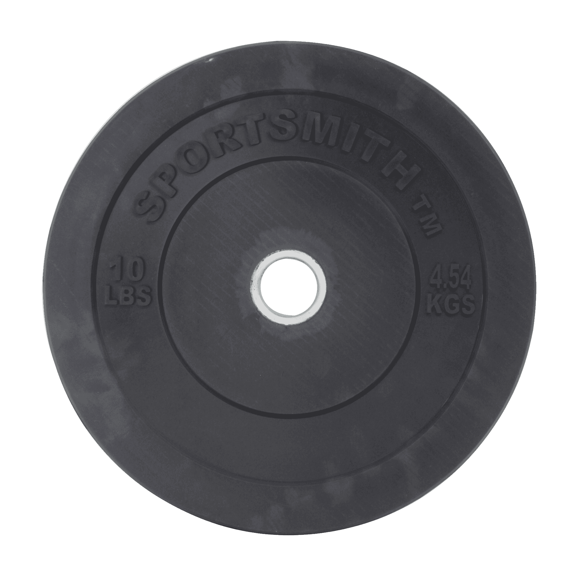 Premium Olympic Rubber Bumper Plate, 10lb, Black