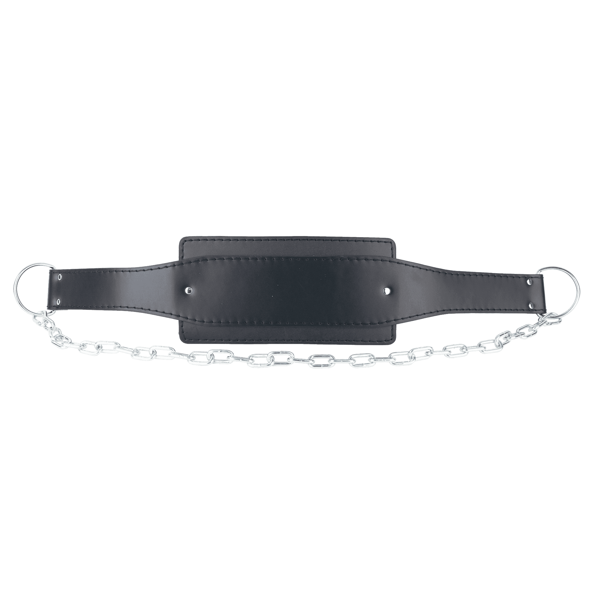 Leather Dip Belt With Chain