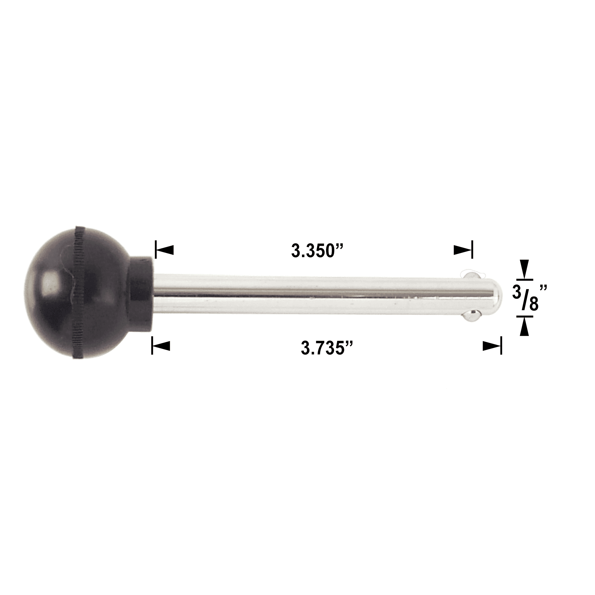 Selector Pin, 3-3/8" Locking Space, 3/8" Diameter