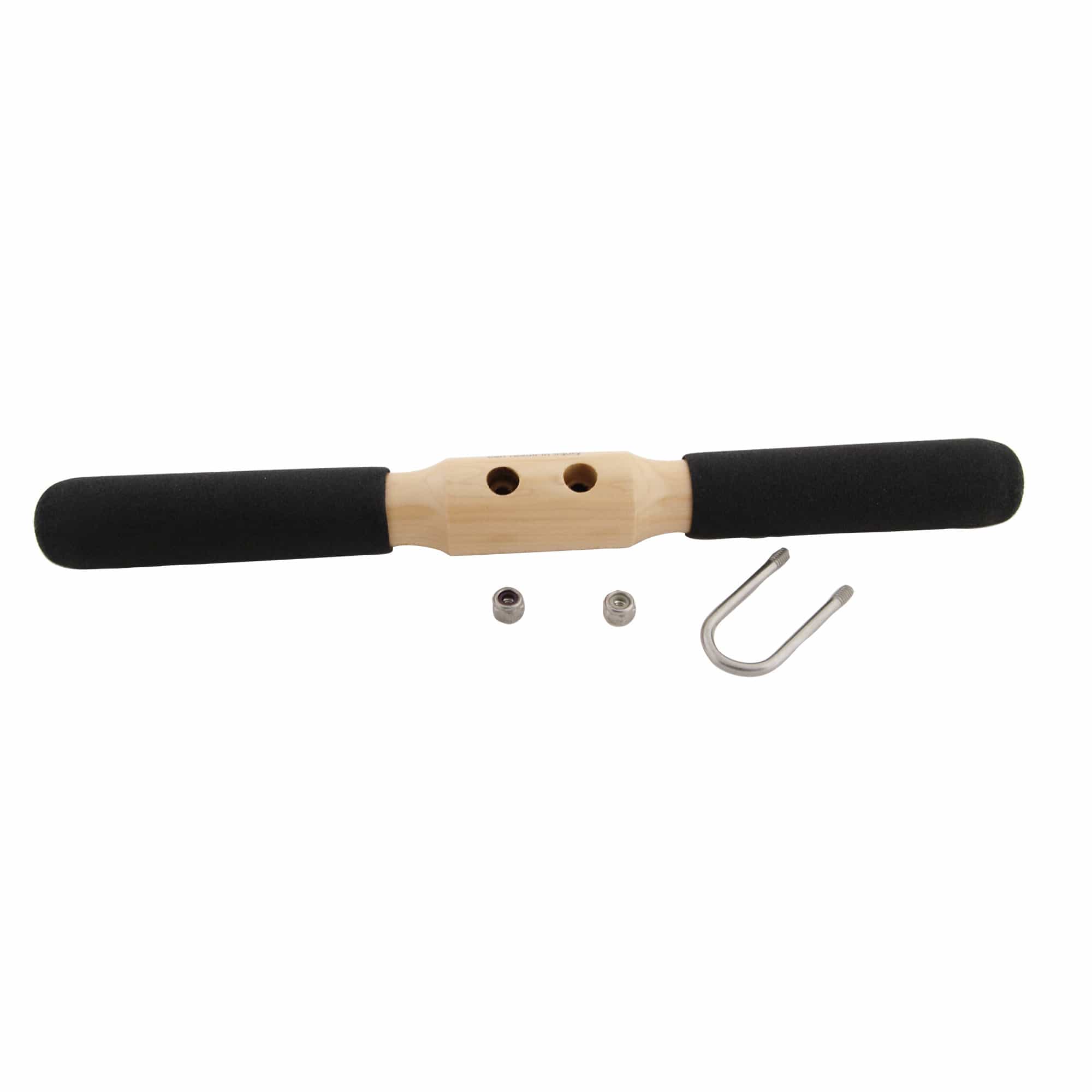 Wood Rower Handle With Grips | Concept 2 Rowers
