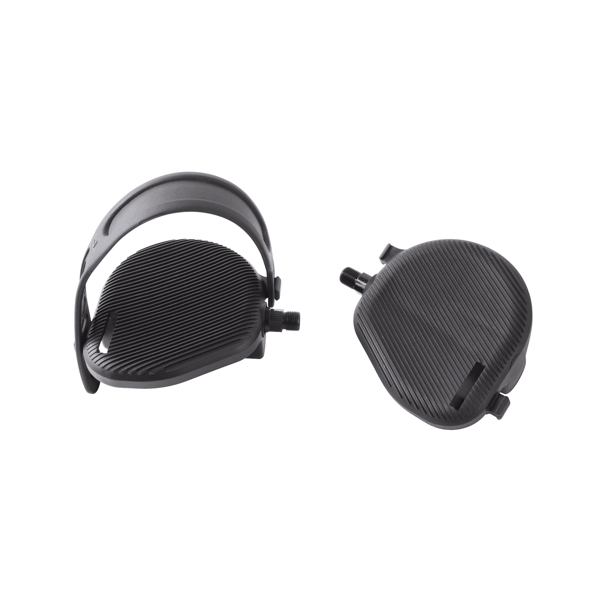 Bike Pedals, "Extra Wide" Set With Straps, 9/16" Keiser