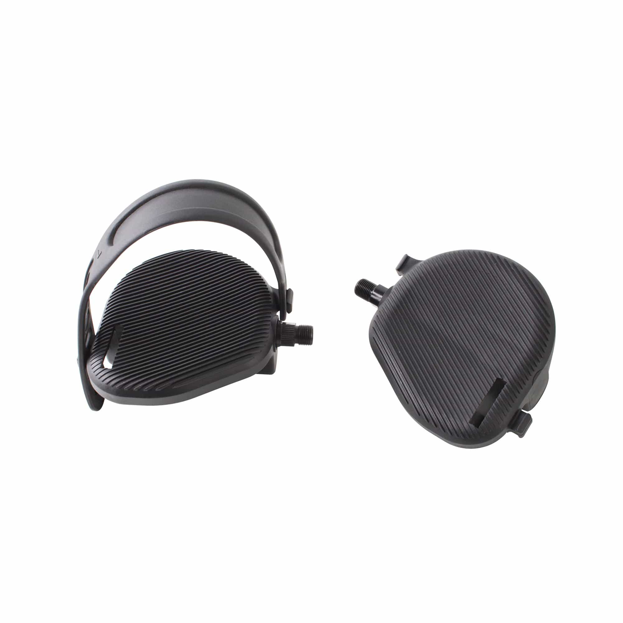 Bike Pedals, "Extra Wide" Set With Straps, 9/16" Keiser
