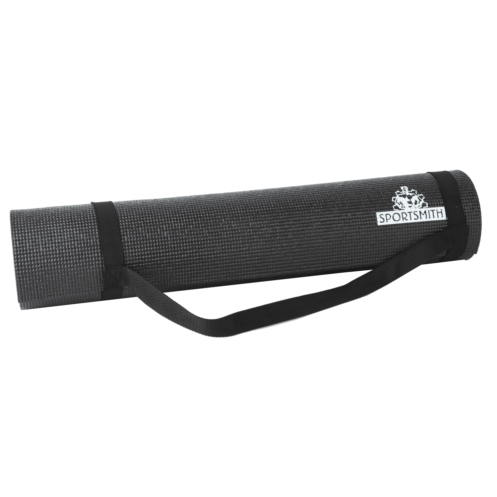 Yoga Mat With Carry Strap, Black