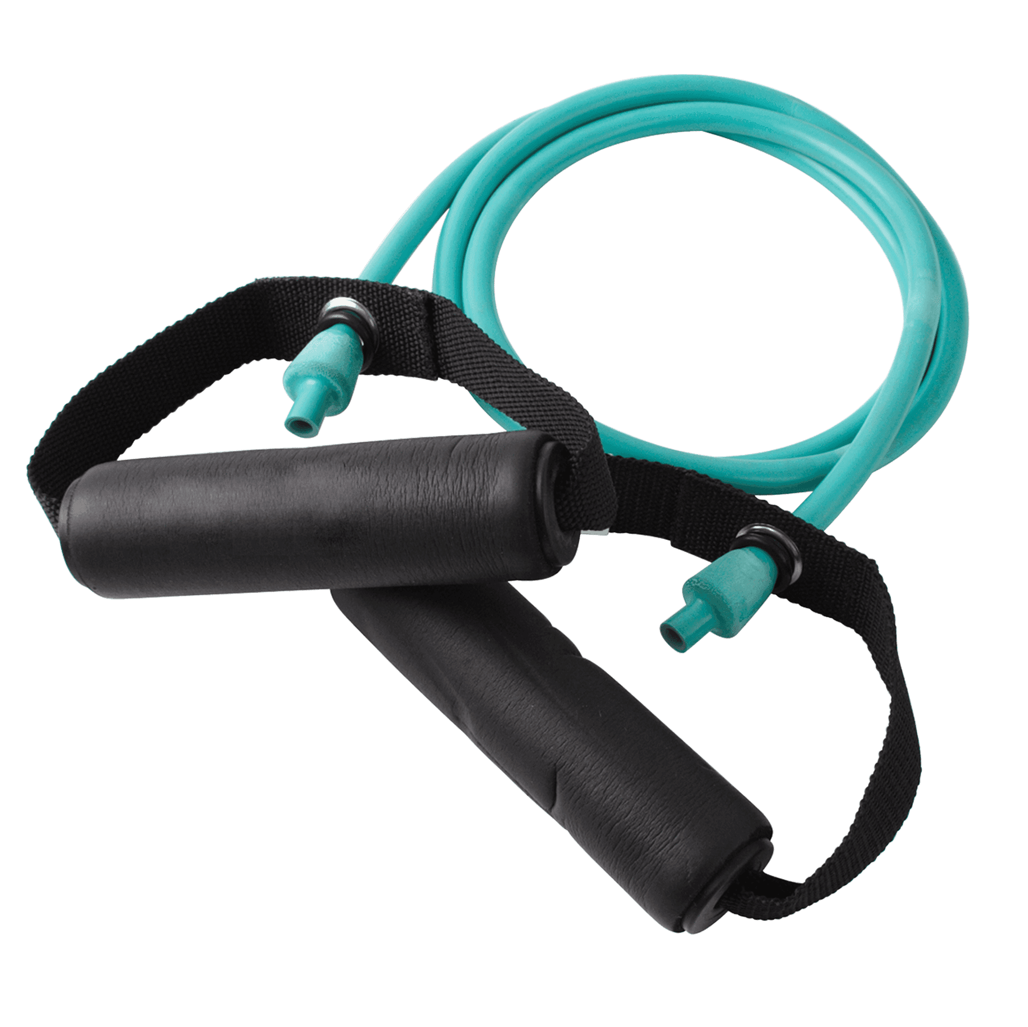 Resistance Tube With Foam Grips, Light Resistance 7 - 8.5 Lbs, Green