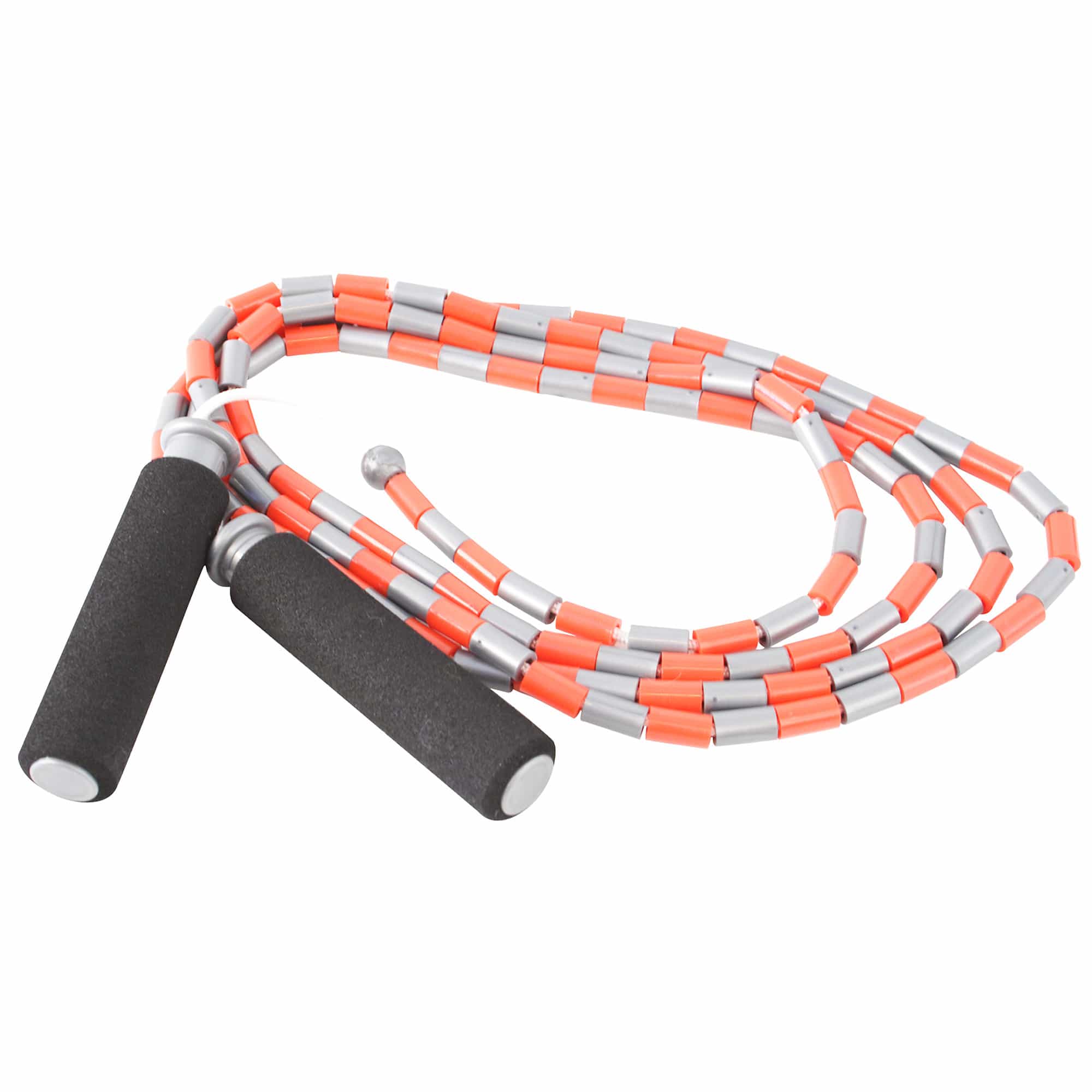 Beaded Jump Rope With Foam Handles, 9' Adjustable Length