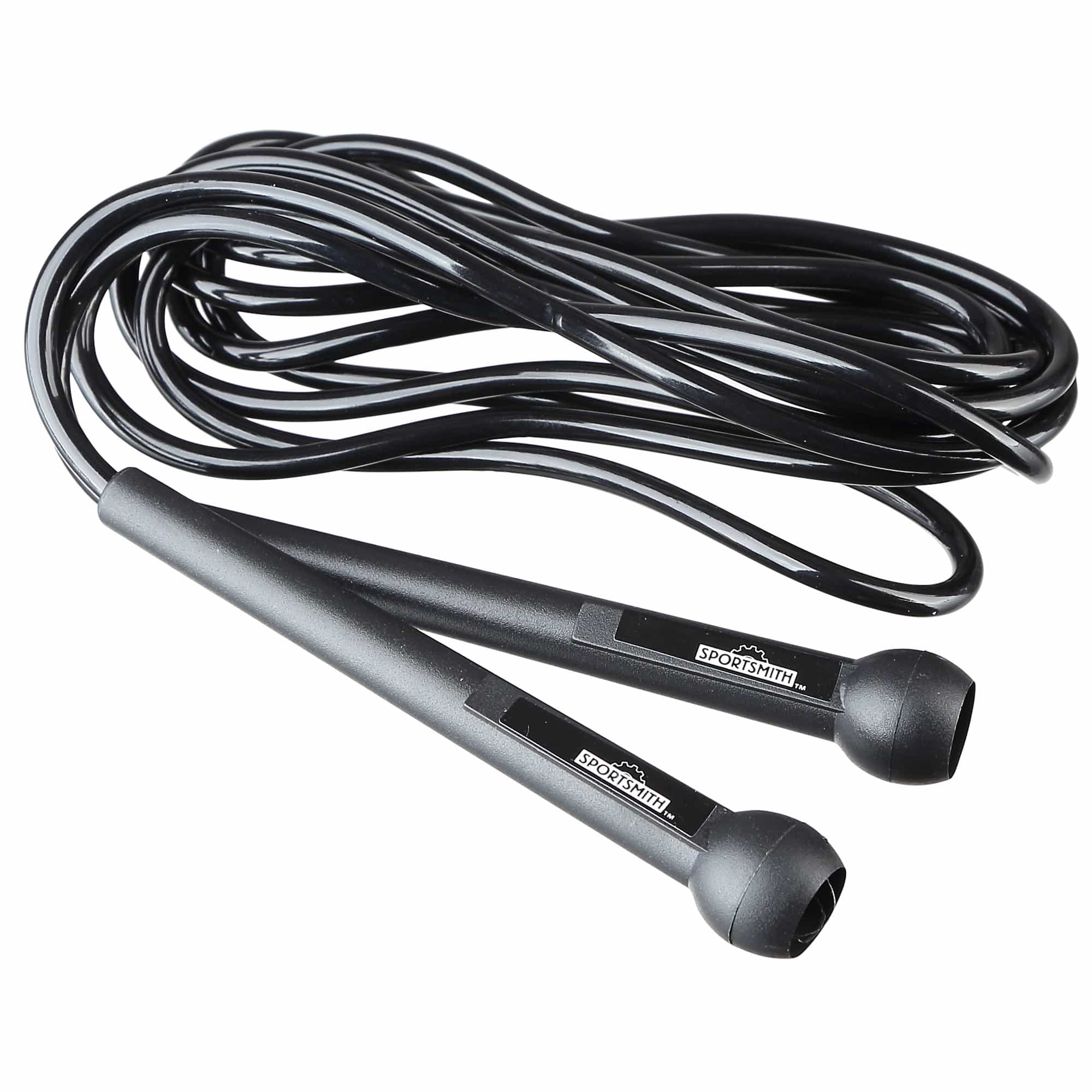 Speed Jump Rope With Molded Plastic Grips, 9.5'