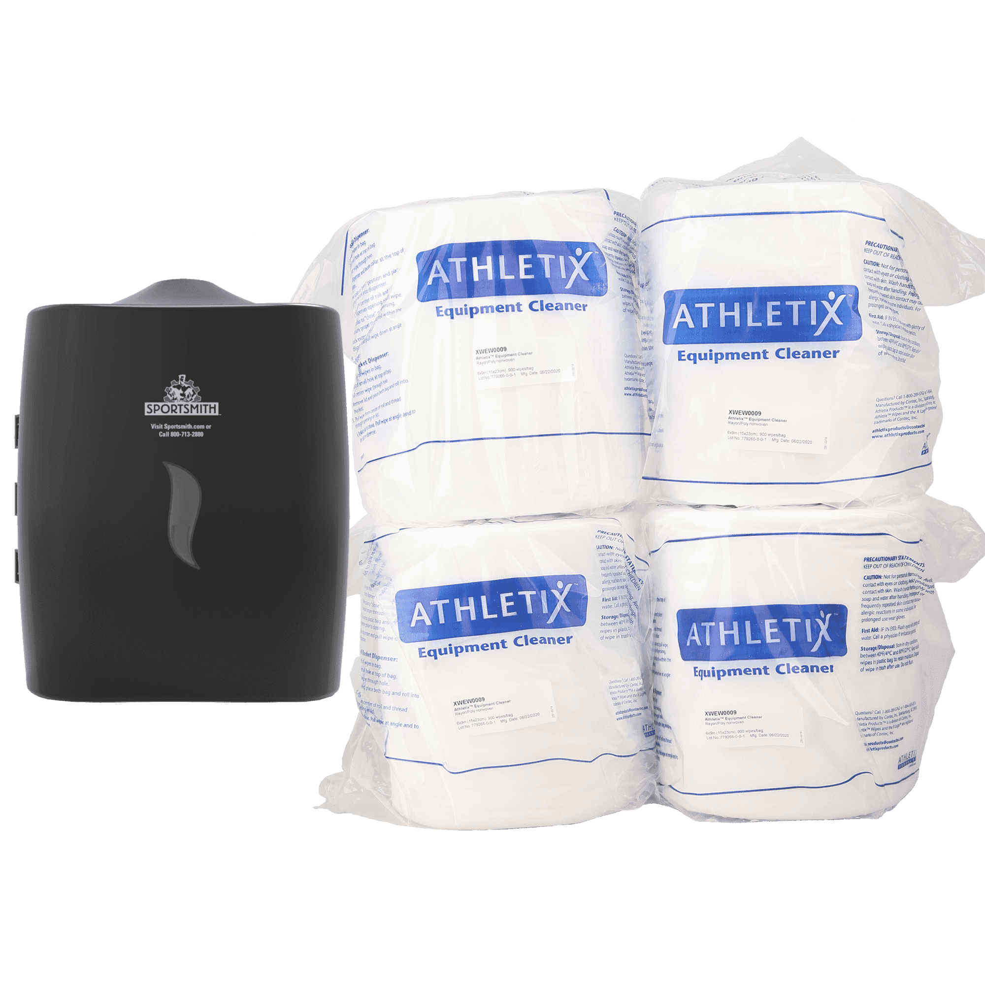 Fitness Equipment Cleaning Wipes With Dispenser | 9" X 6" Wipe