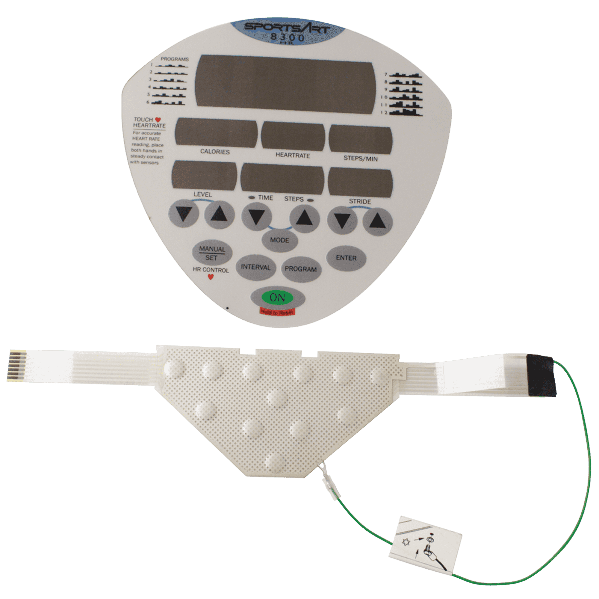 SportsArt 8300 Heart Rate Keypad and Overlay