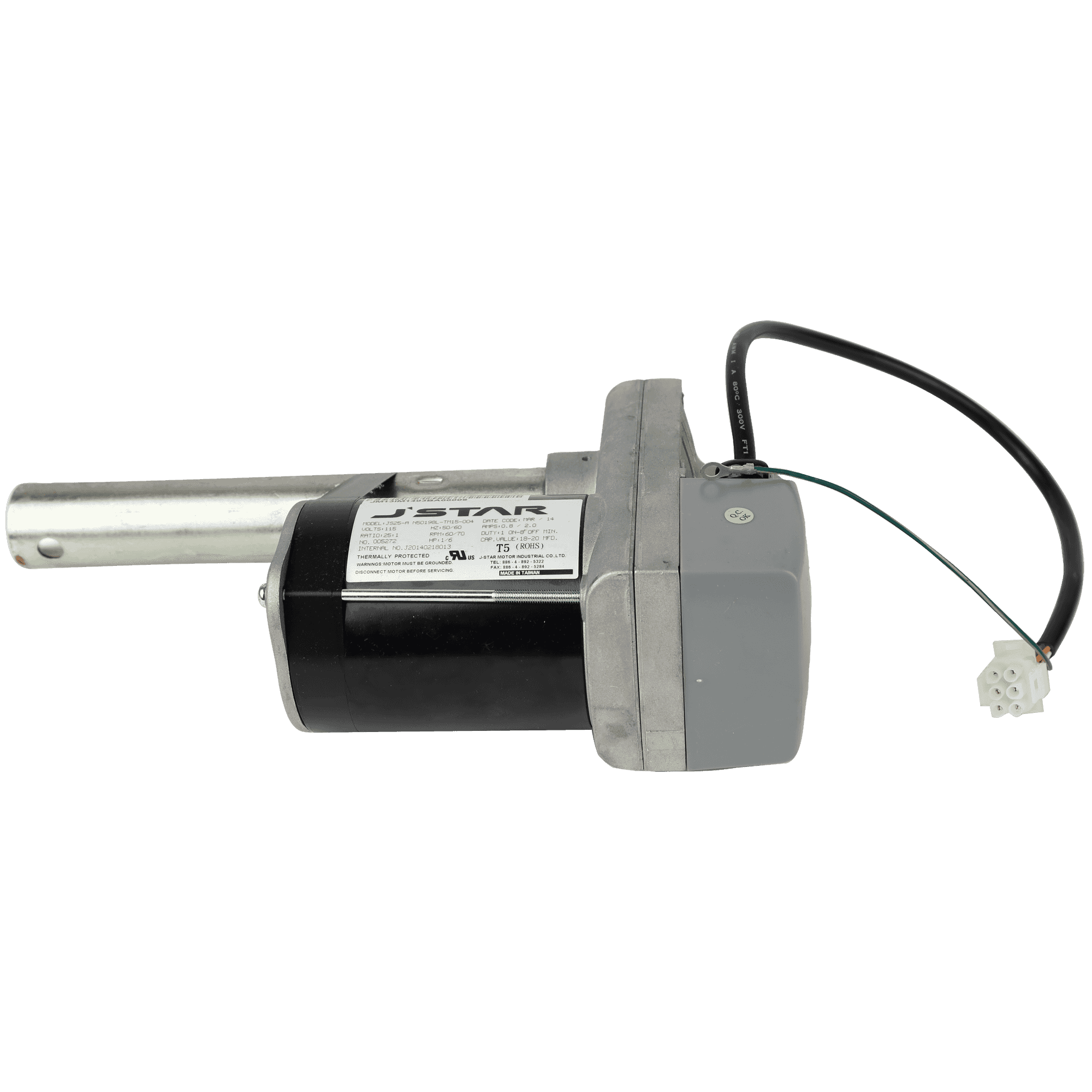 Elevation Motor 1/6Hp 1300Lb/115V 124Mm