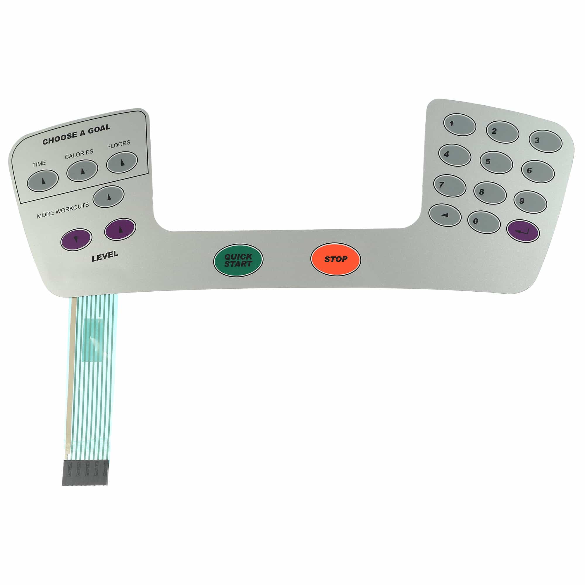 Overlay Keypad For Lcd Console, Stairmaster Sm5 Stepmill And Sc5 Stepper