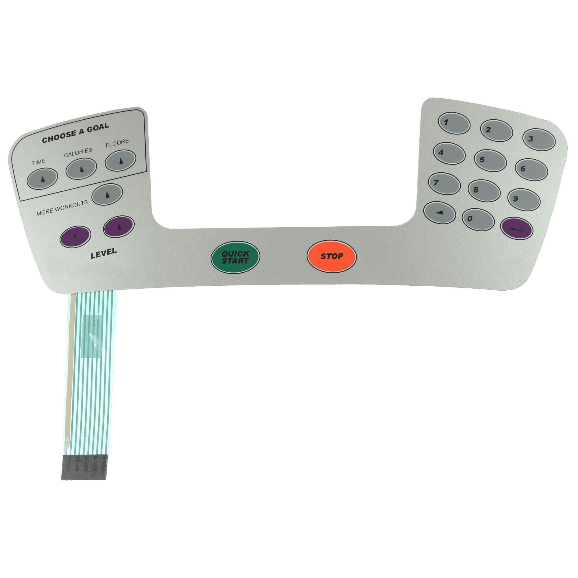 Overlay Keypad For Lcd Console, Stairmaster Sm5 Stepmill And Sc5 Stepper