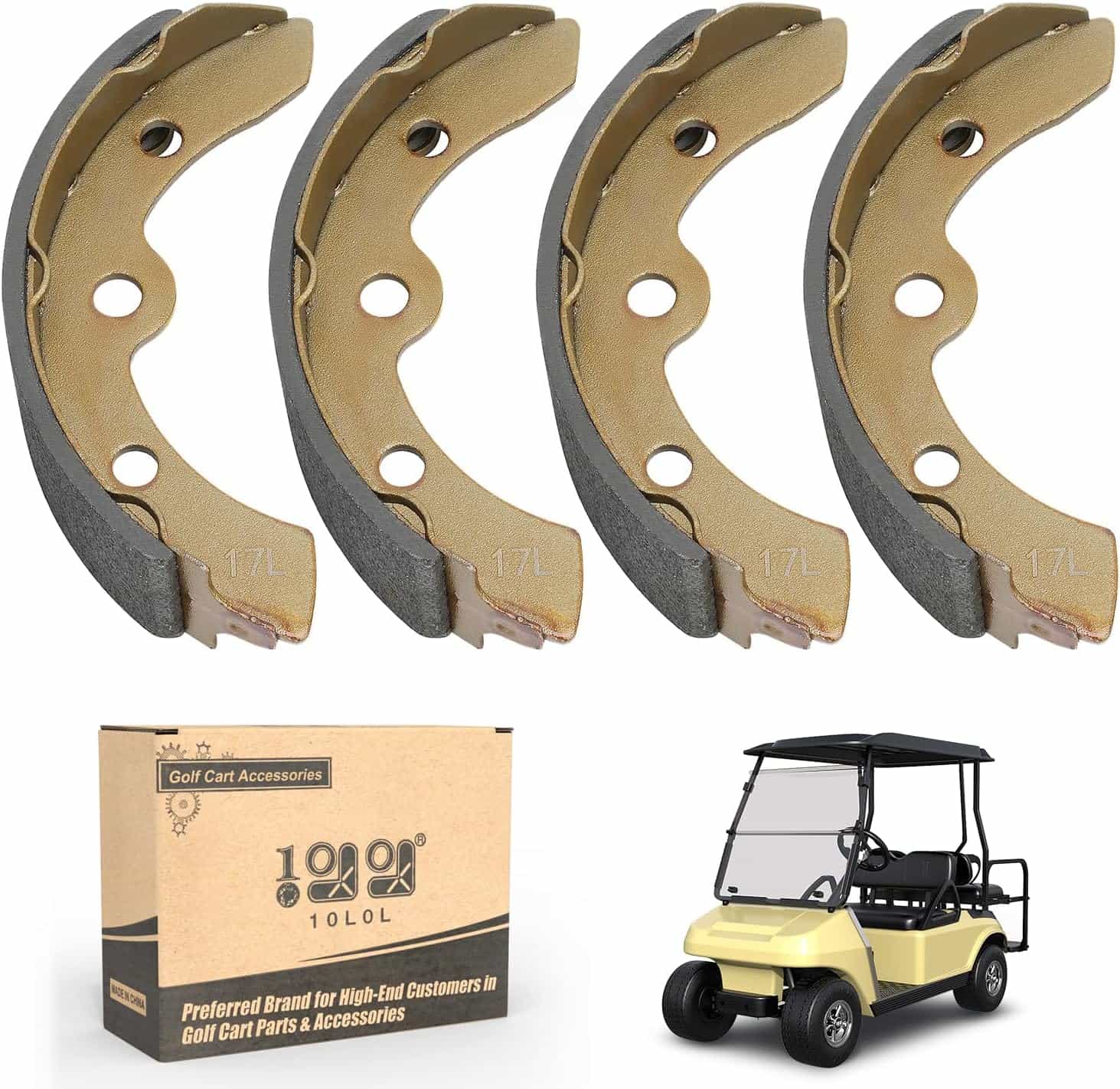 Golf Cart Brake Pads (Manual Adjustment) For Club Car Ezgo Yamaha - 10L0l