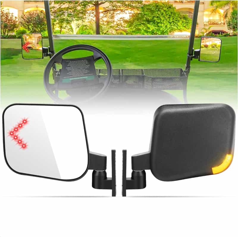Golf Cart Side Mirrors With Turn Signals