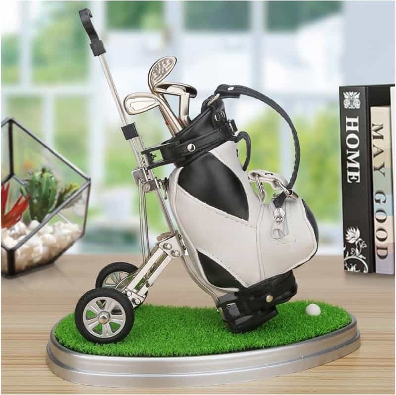 Golf Bag Pen Holder Set with 3 Club Pens
